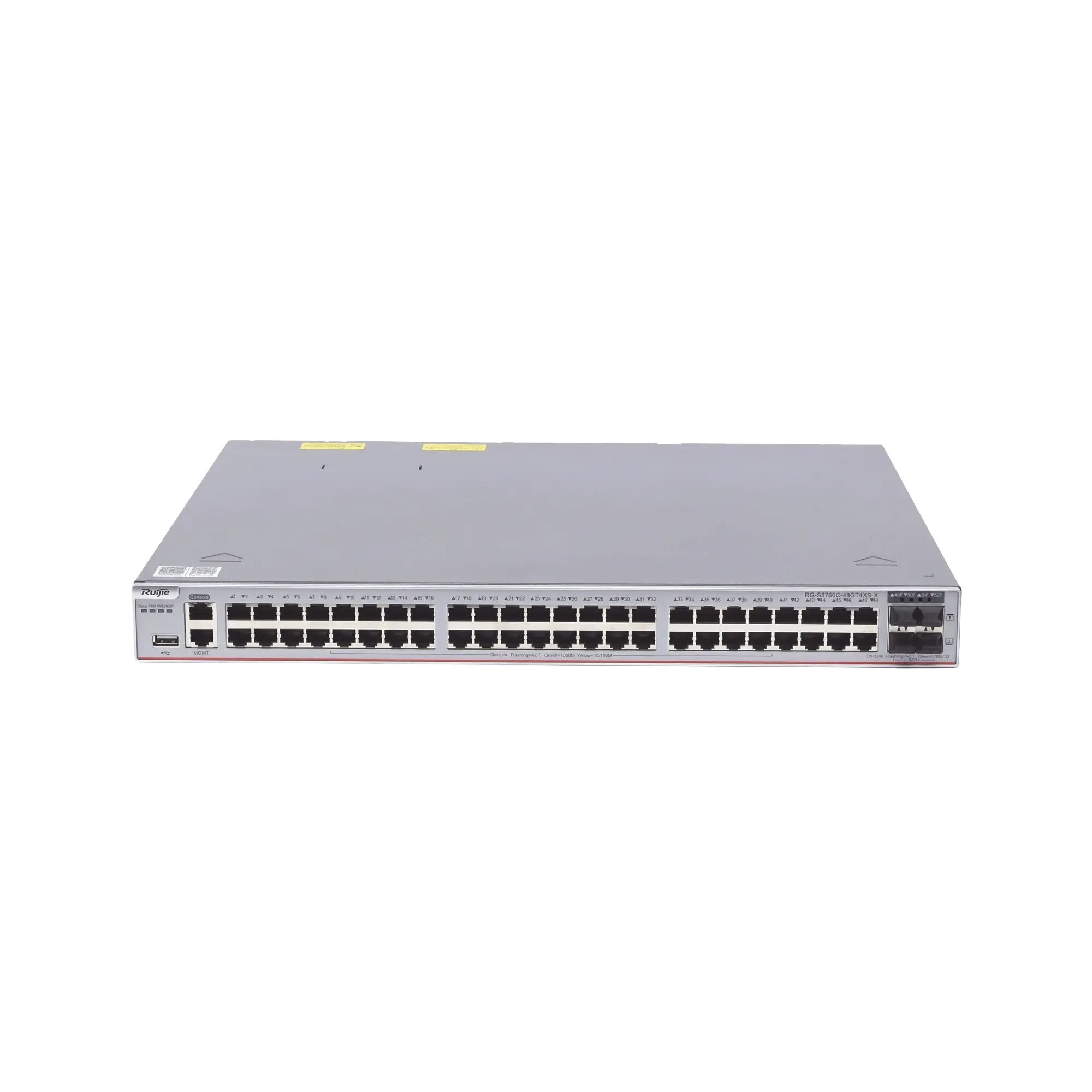 Switch Core Administrable Capa 3 con 48 puertos Gigabit + 4 SFP+ para fibra 10Gb, gestión gratuita desde la nube.