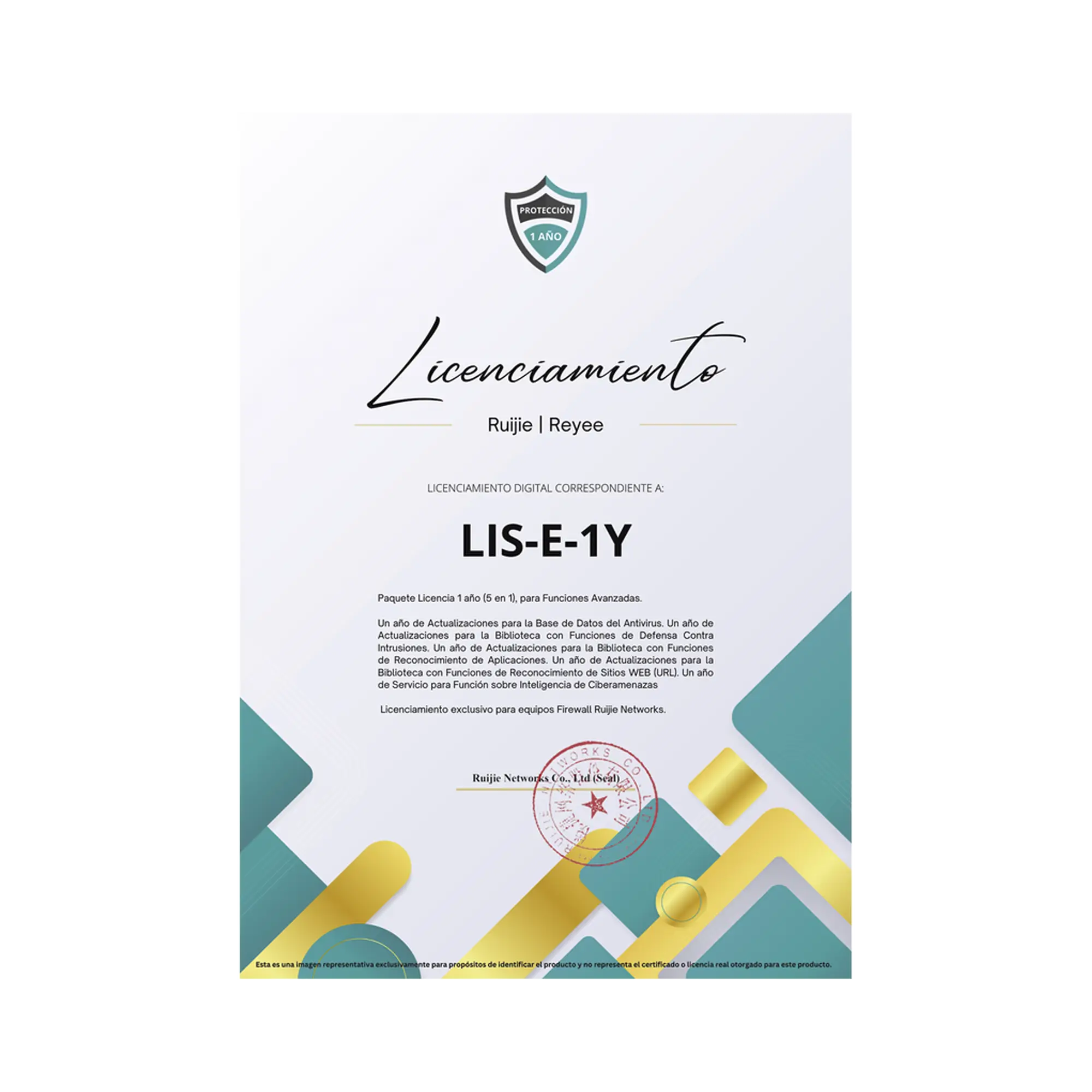 Paquete Licencia 1 año (5 en 1), para Funciones Avanzadas Firewall modelo Z5100 series