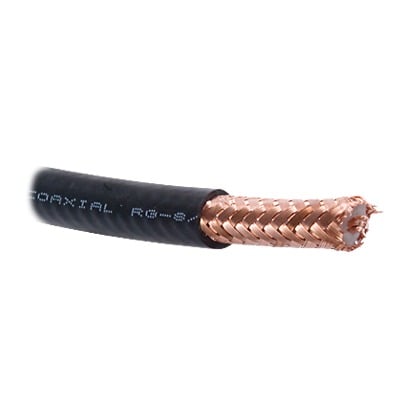 Cable Coaxial / RG8 / 100 metros / 50 OHMS / 4.1 dB / Malla de Cobre al 97 % / Hecho en México / Intemperie