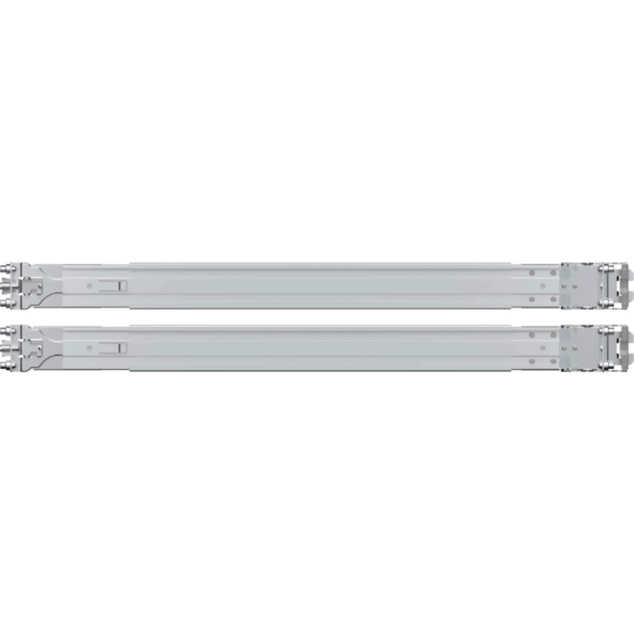 Kit de Rieles para Rack Synology RKS-01 | Compatible con Servidores de Montaje en Rack | Ancho de Pilar ≥450 mm | Ancho de Panel ≥480 mm | Profundidad de Montaje 553-834 mm | Orificios Cuadrados ≥9.5 mm | Orificios Redondos ≥7.1 mm.