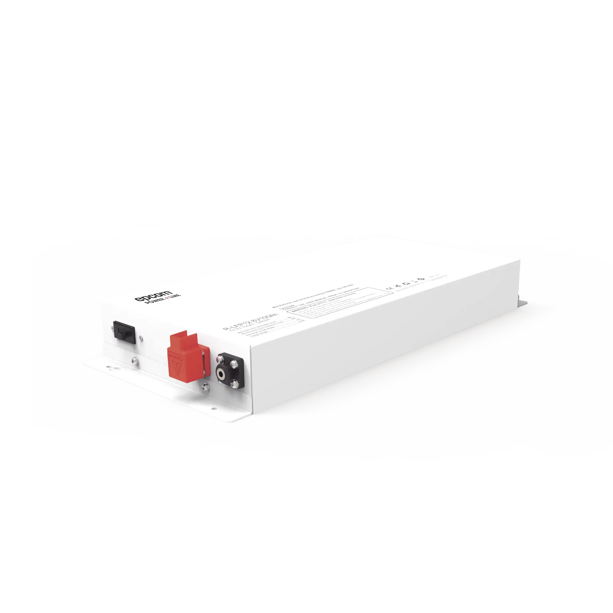 BaterÃa de Litio Ciclo Profundo, 12.8 Vcc 100Ah LiFePO4 Case Metálico , Solar, Máximo 80 A de Descarga