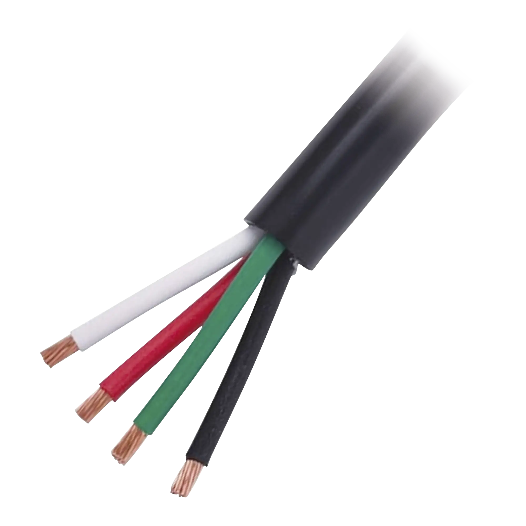 Cable Eléctrico de Uso Rudo 4 Hilos Calibre 12 AWG, Hasta 600 V. Rollo de 100 m.