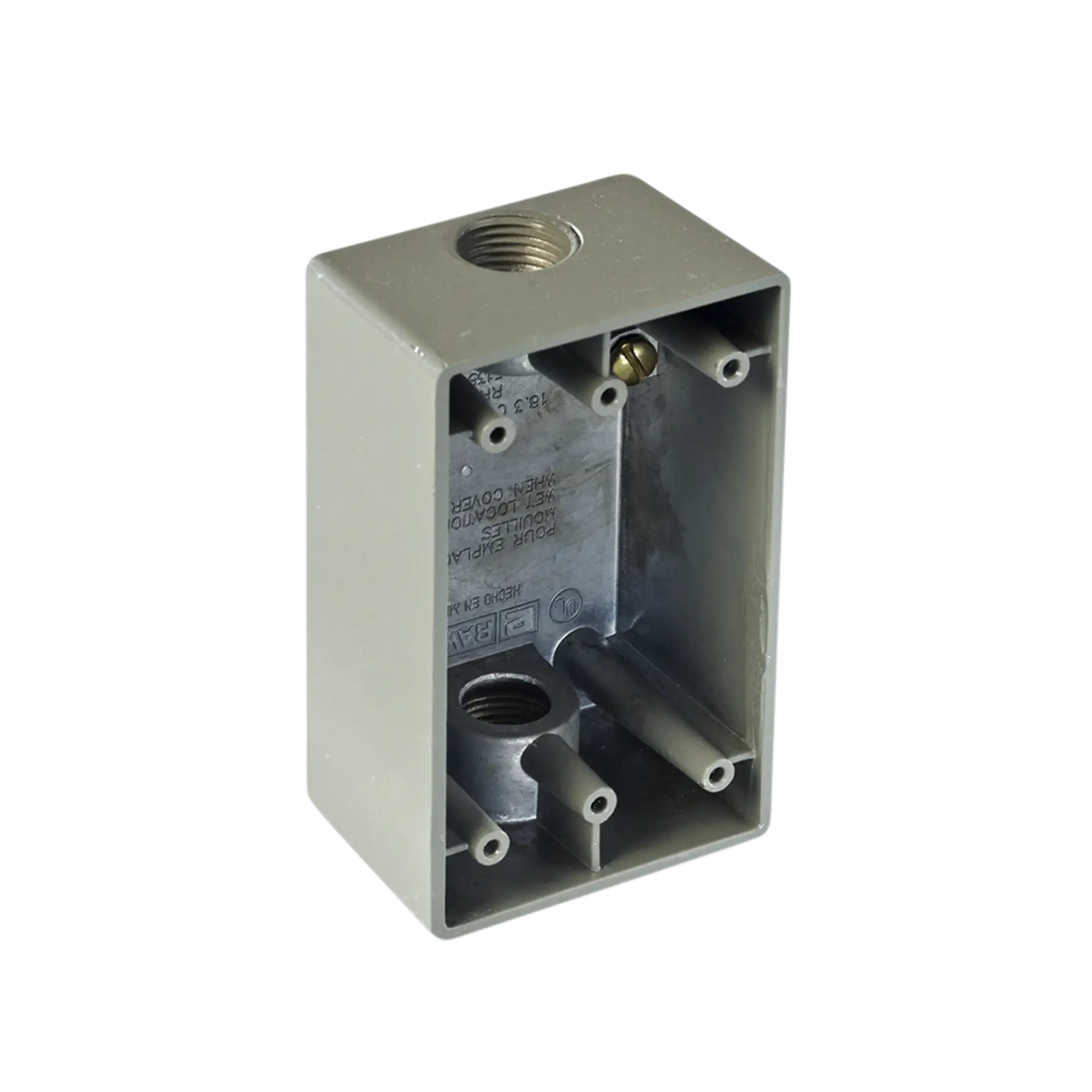 Caja Condulet FS de 1" ( 25.4 mm) con dos bocas a prueba de intemperie.