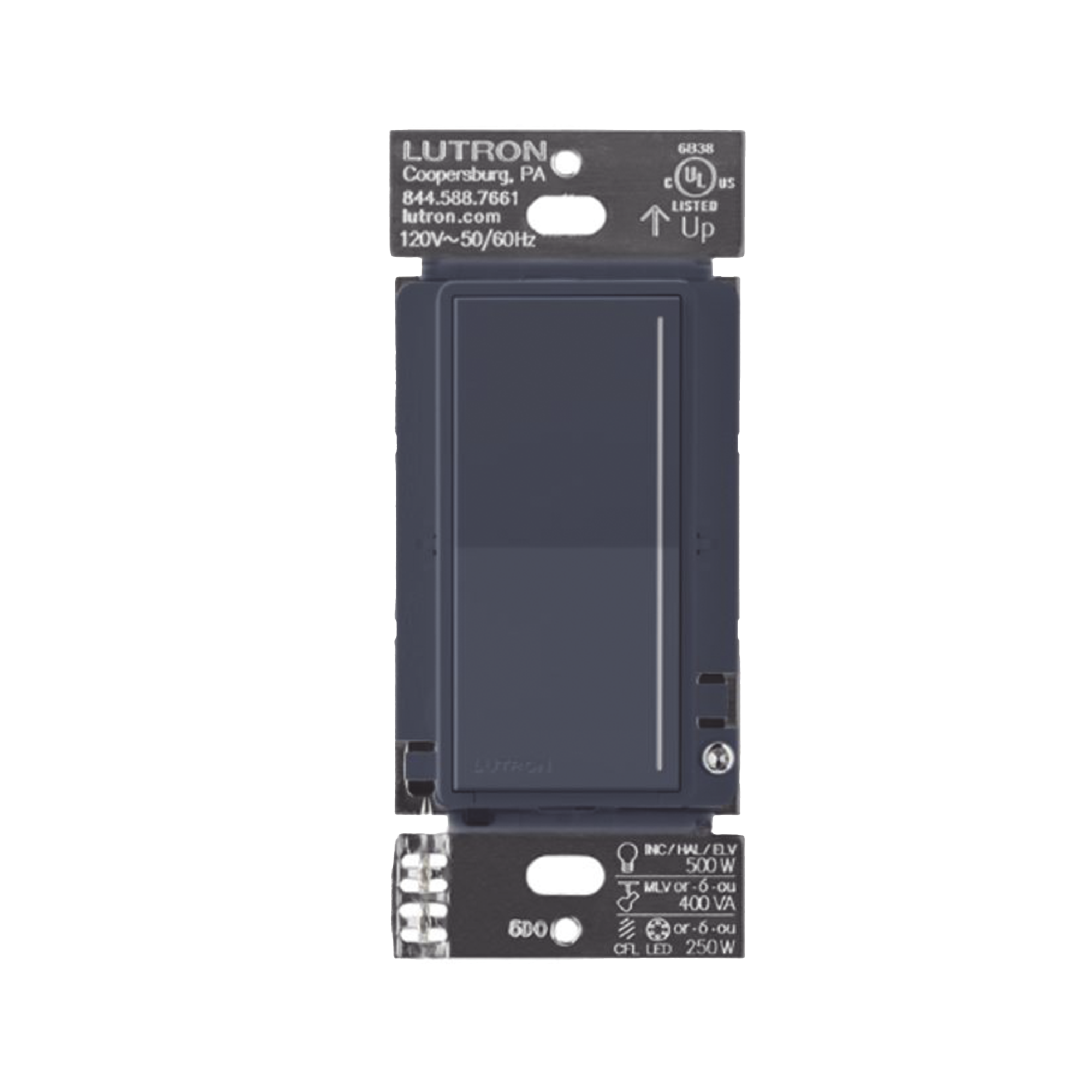 (RadioRa3) Atenuador táctil Sunnata Dimmer PRO color deep sea, requiere cable neutro / soporta 250W LED