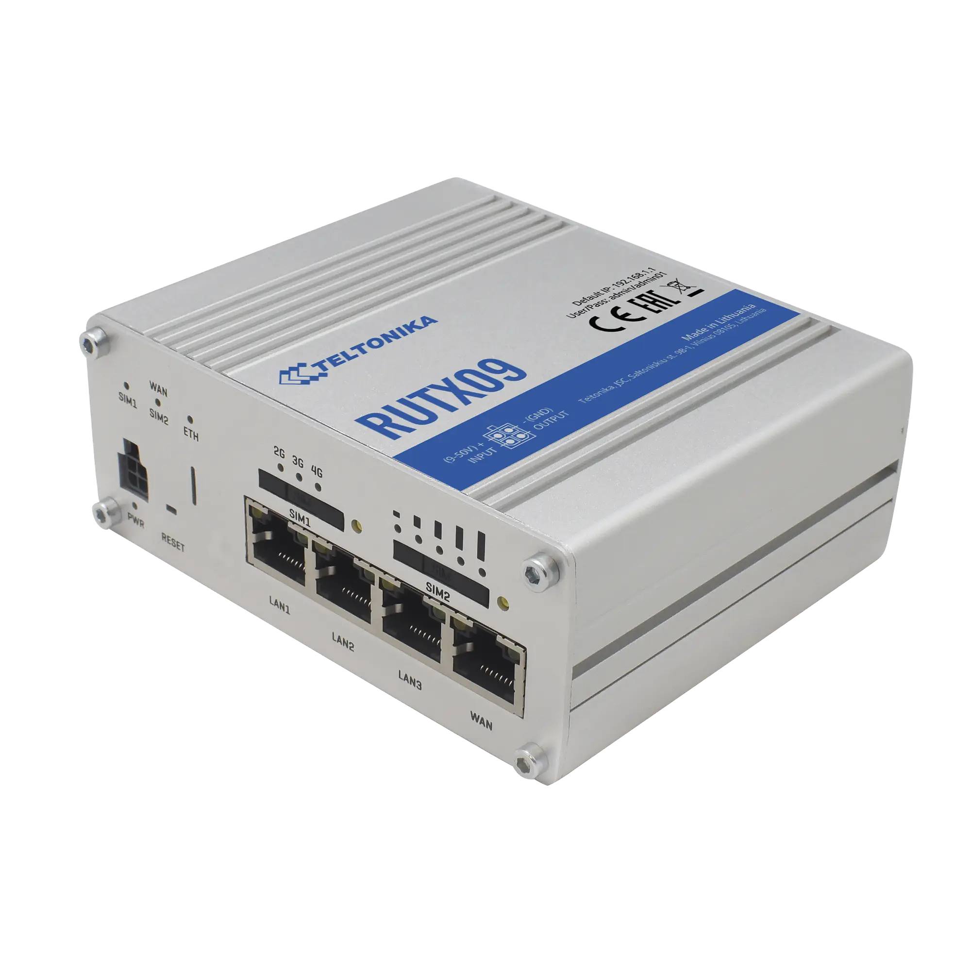 Router Industrial LTE(4.5G) Cat6, 4 puertos Gigabit, Doble ranura SIM, GNSS