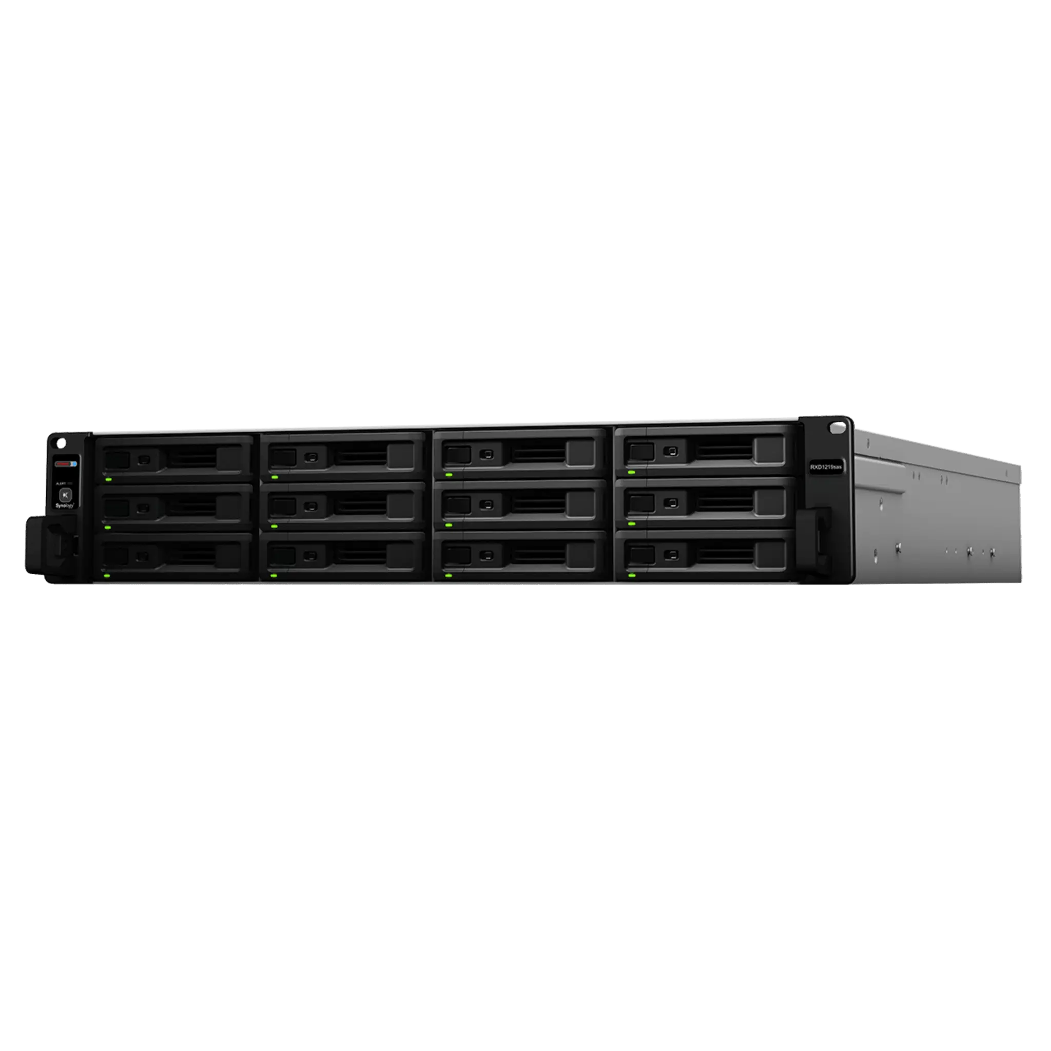 Unidad de Expansión Synology RXD1219sas | 12 Receptáculos SAS | Diseño Modularizado | Fuentes de Alimentación Redundantes | Conectividad Mini-SAS HD.