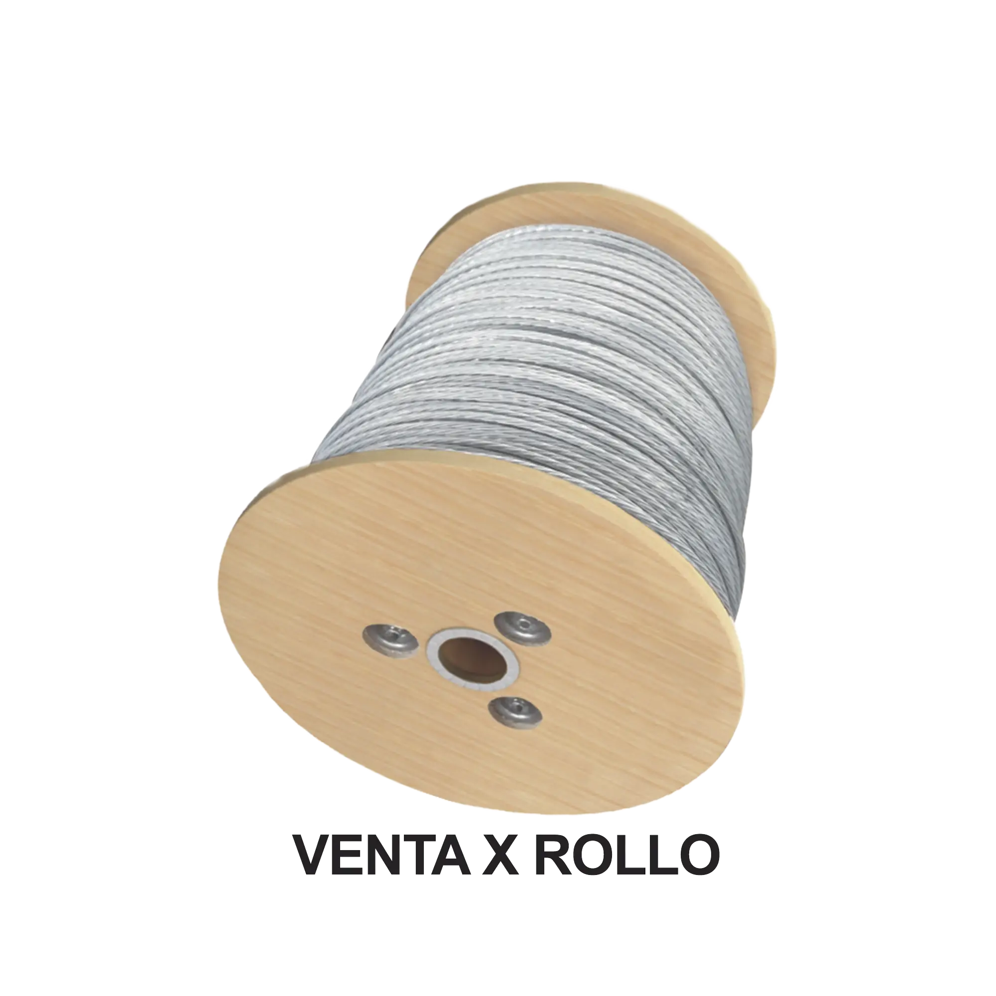 Rollo de Retenida de 1/8″ de Acero Galvanizado 7 Hilos (2000 metros).