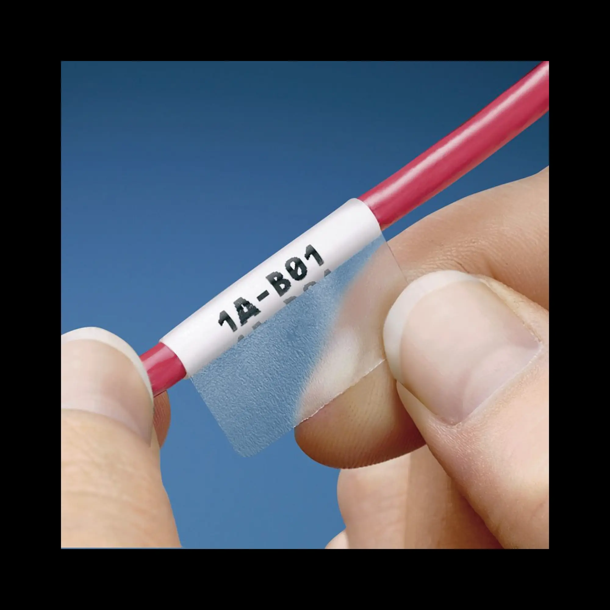 Hojas con 1000 Etiquetas Auto-laminadas para Impresora Láser/Inyección de Tinta, para Cables de 6.1 a 12.2 mm de Diámetro (8 – 4 AWG)