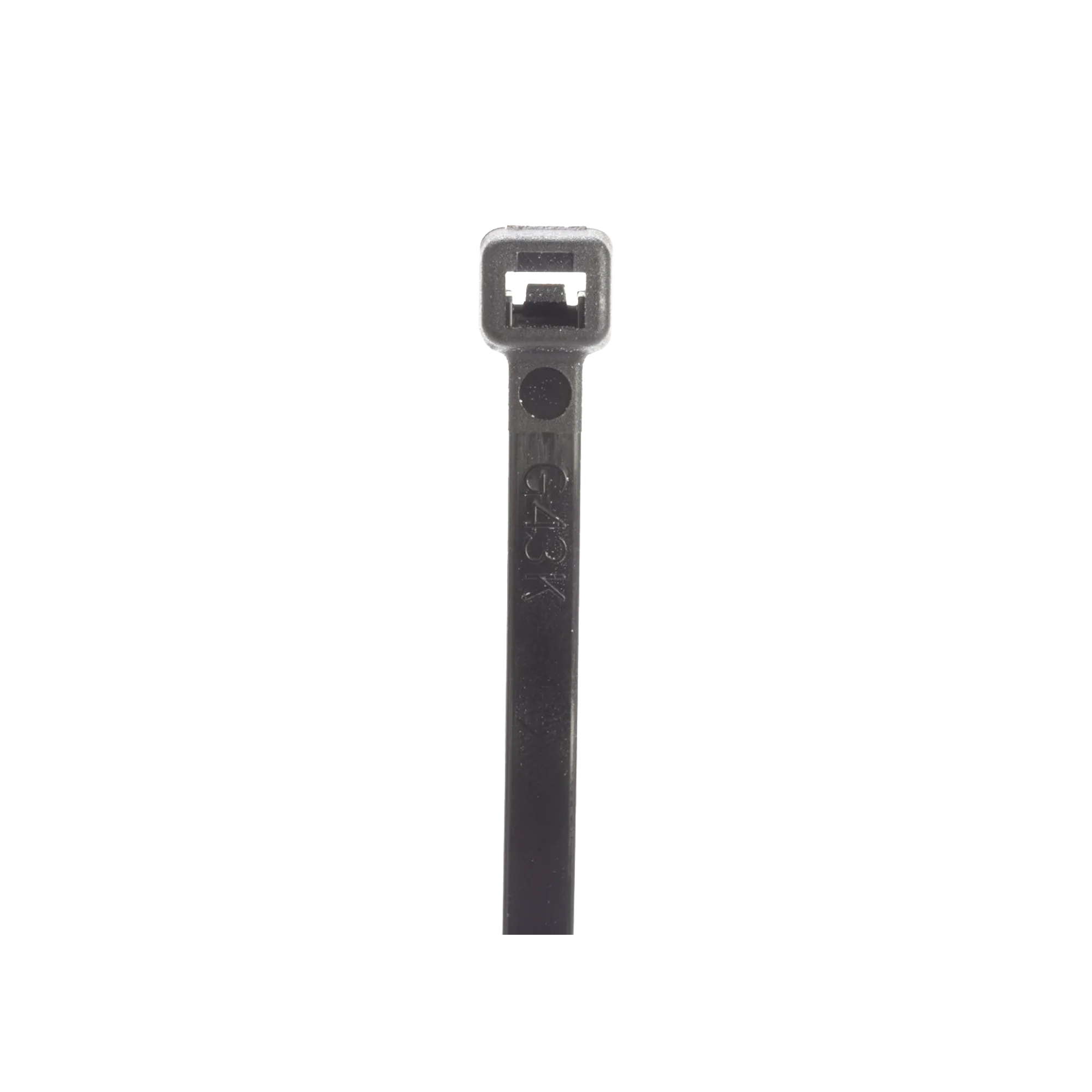Cincho STRONGHOLD, 430 mm largo x 4.8mm ancho, Tensión 50 lb (222 N) Nylon 6,6 Color Negro, Paquete de 1000 Piezas