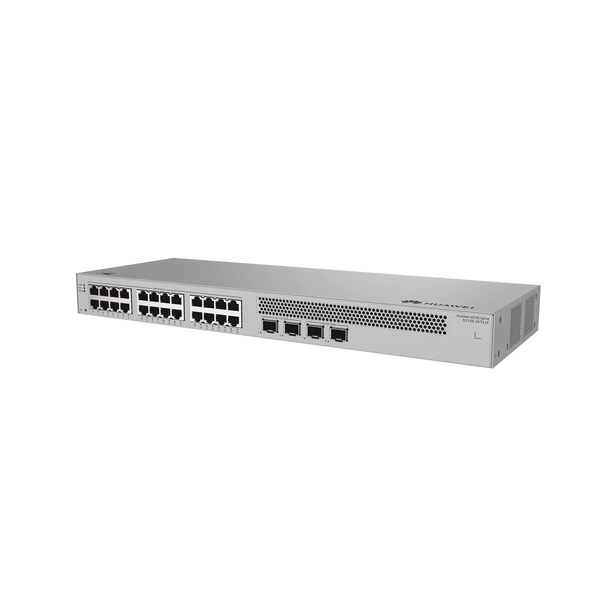 Switch de Acceso Gigabit Administrable Capa 2+ / 24 puertos 10/100/1000 Mbps / 2 Puertos 2.5GE SFP + 2 Puertos 10GE SFP+ Uplink / ERPS / Rutas Estáticas / Administración Nube Gratis