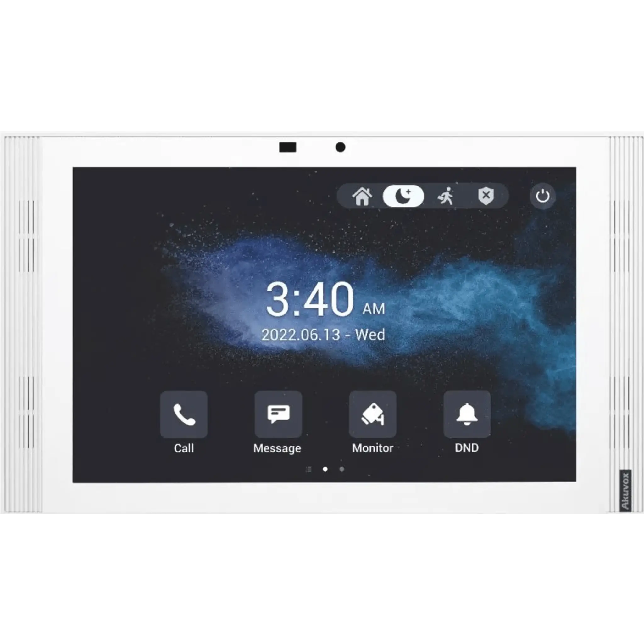 MONITOR COLOR BLANCO DE 10″ IPS LCD / CERTIFICADO POR GOOGLE PLAY STORE / ANDROID 12 OS / WI-FI 6 / POE /  SIP / ENTRADAS DE ALARMA / ADMINISTRACIÓN 100 EN LA NUBE