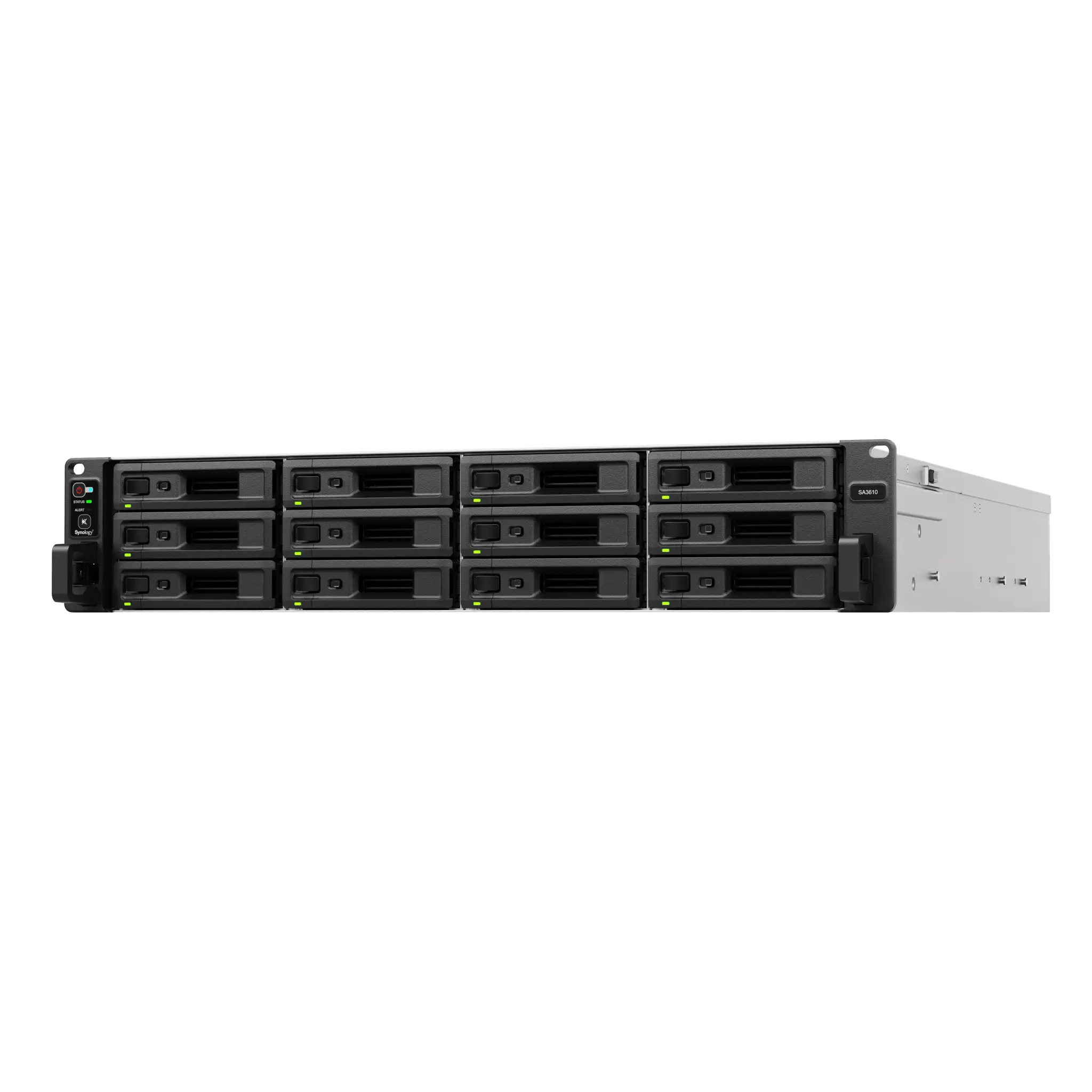 Servidor de Almacenamiento Synology SA3610 | Alta Escalabilidad | 12 Bahías | Hasta 1.728 PB de Capacidad | 6,200/3,000 MB/s Lectura/Escritura | 10GbE | RAID F1,0,1,5,6,10.