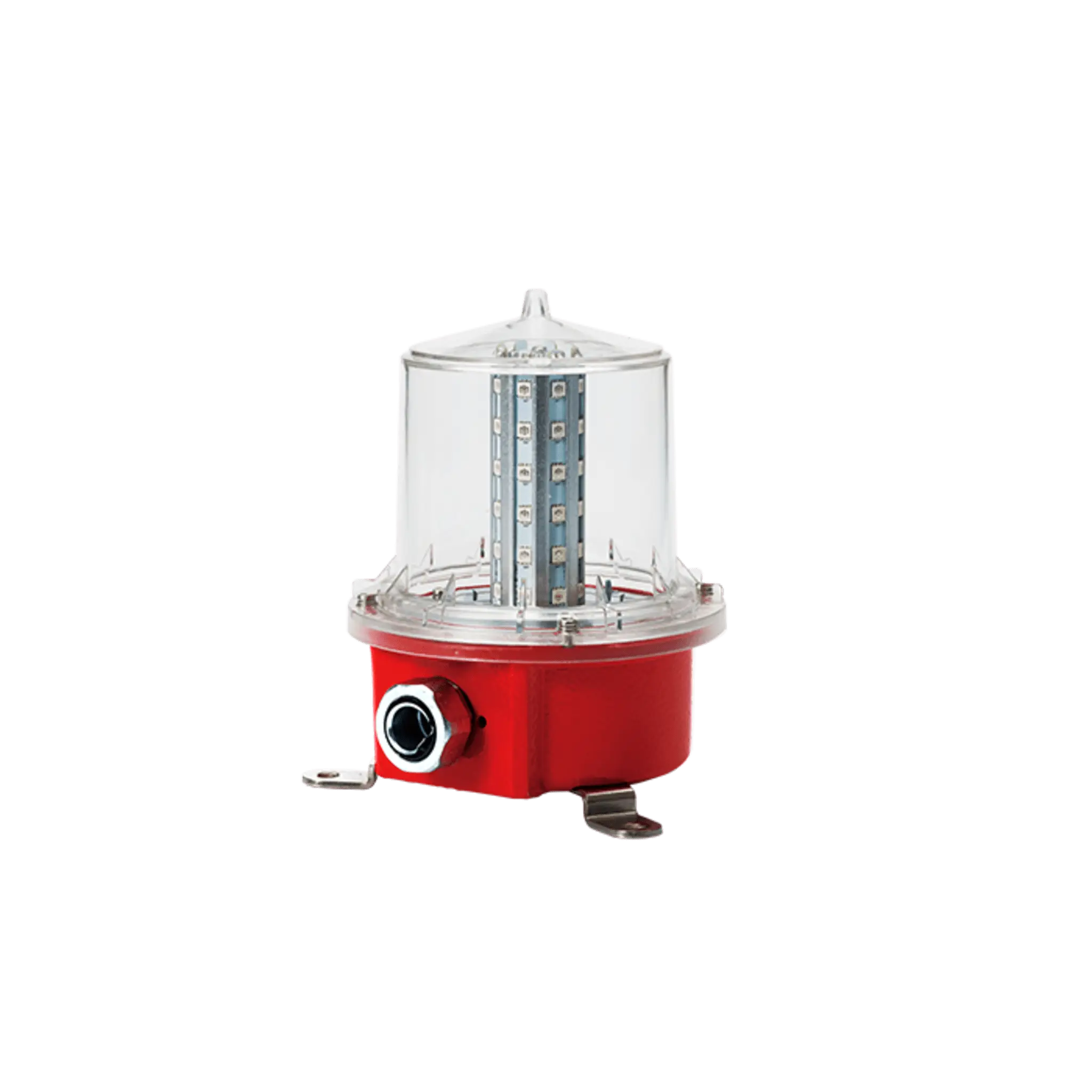 Luz de Obstrucción de Aviación LED de Baja Intensidad Tipo A Color Rojo, 24 VCD, Protección IP66 y Grado ICAO