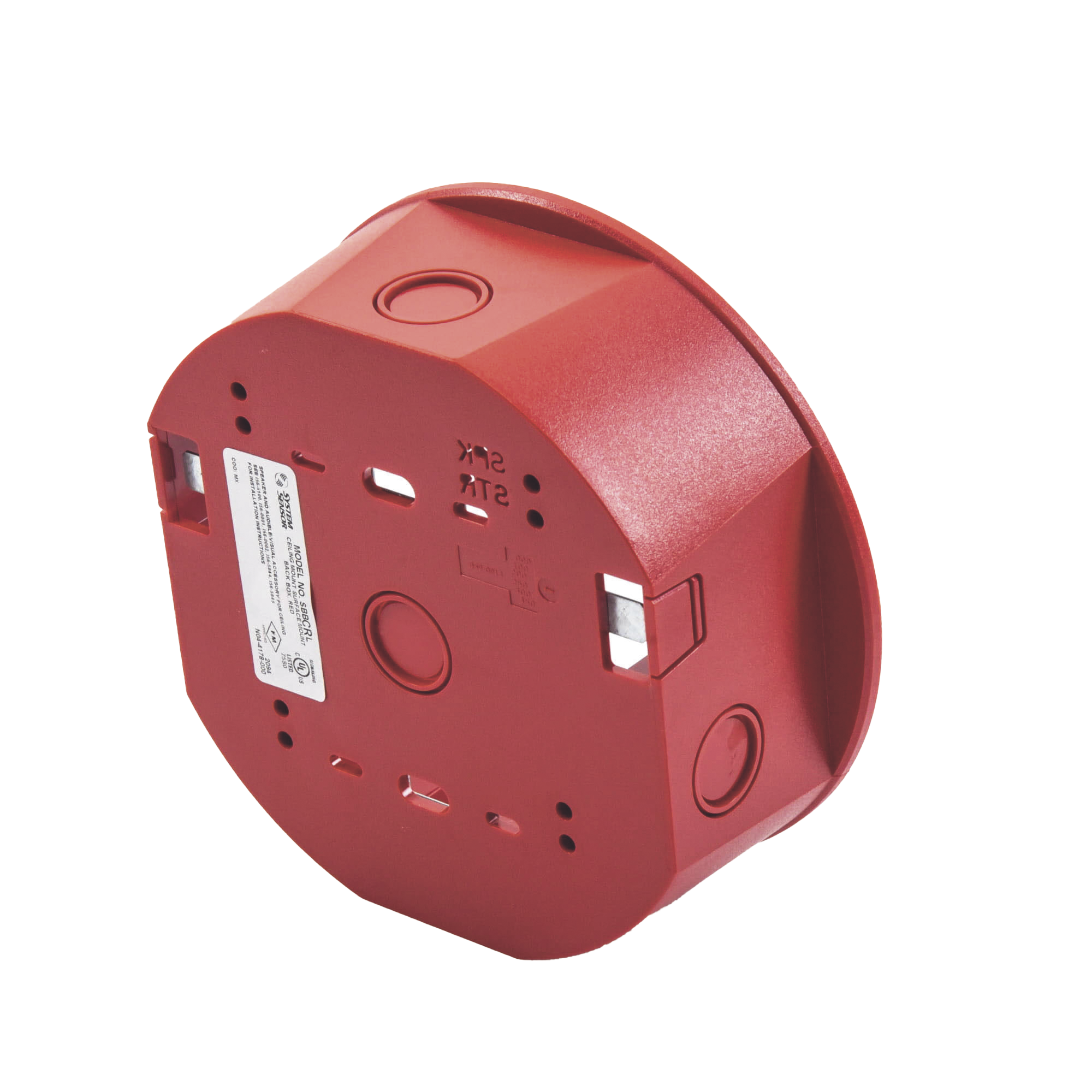 Caja de Montaje en Techo, para Sirena, Color Rojo, Nuevo Diseño Moderno y Elegante