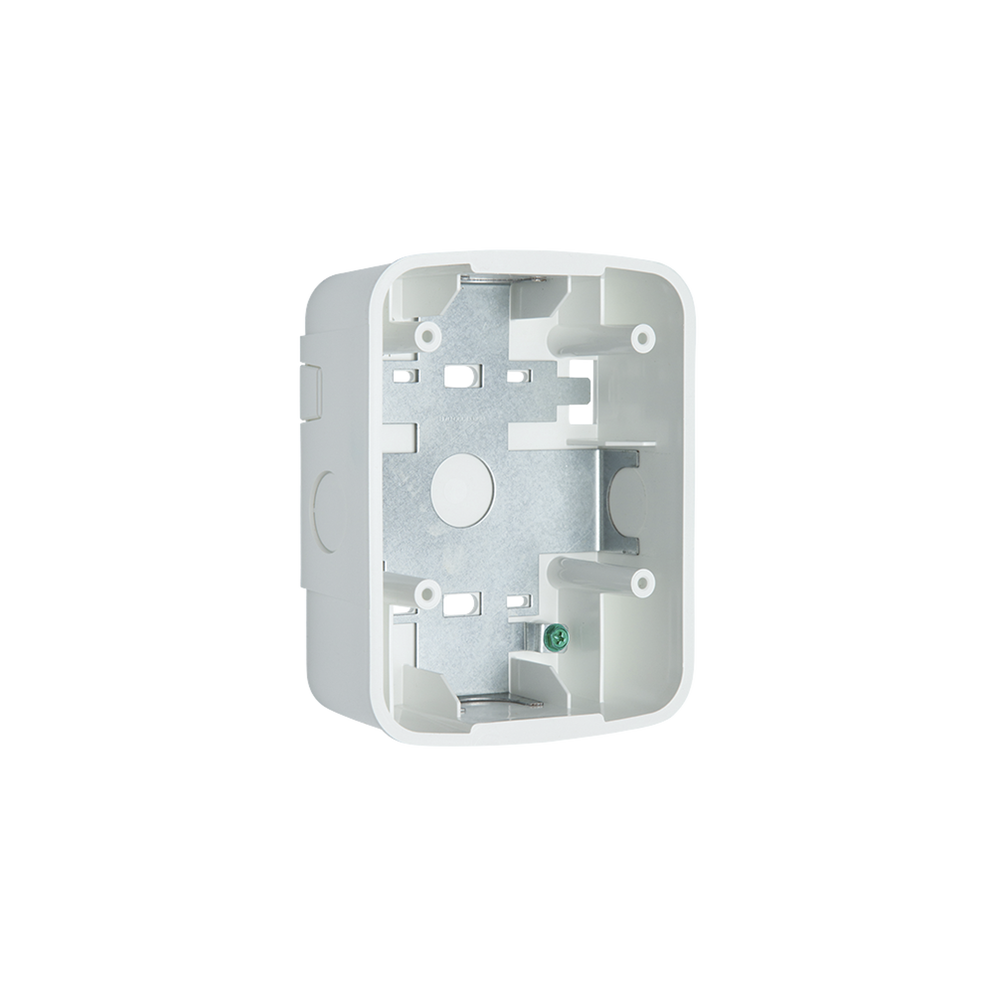 Caja de Montaje en Pared para Bocina y Bocina con Lampara Estroboscopica, Color Blanco