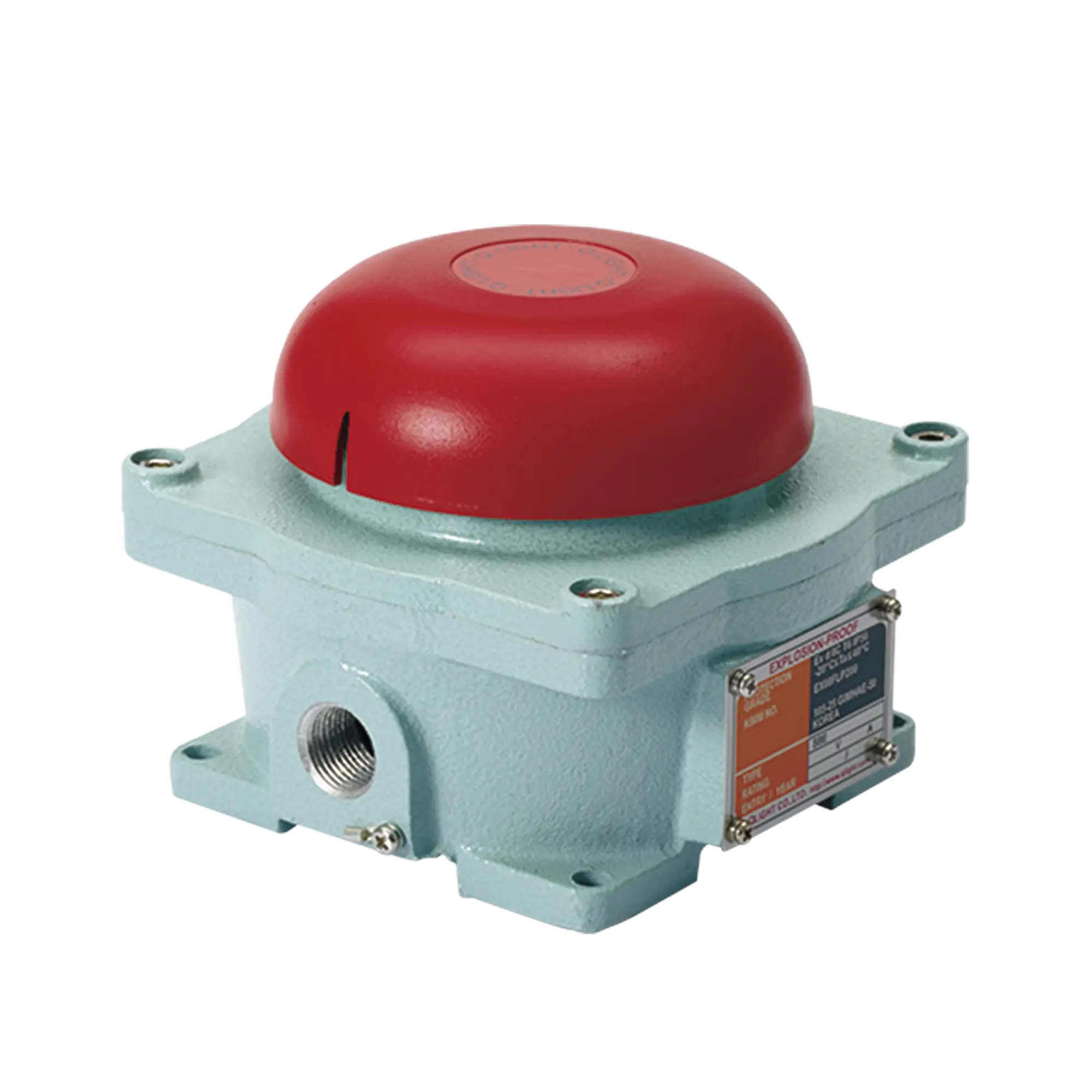 Campana audible a prueba de explosiones para áreas peligrosas Clasificación de protección Ex División �?� Grupo C T6 �?? IP56 Máx. 95 dB a 110 VCA
