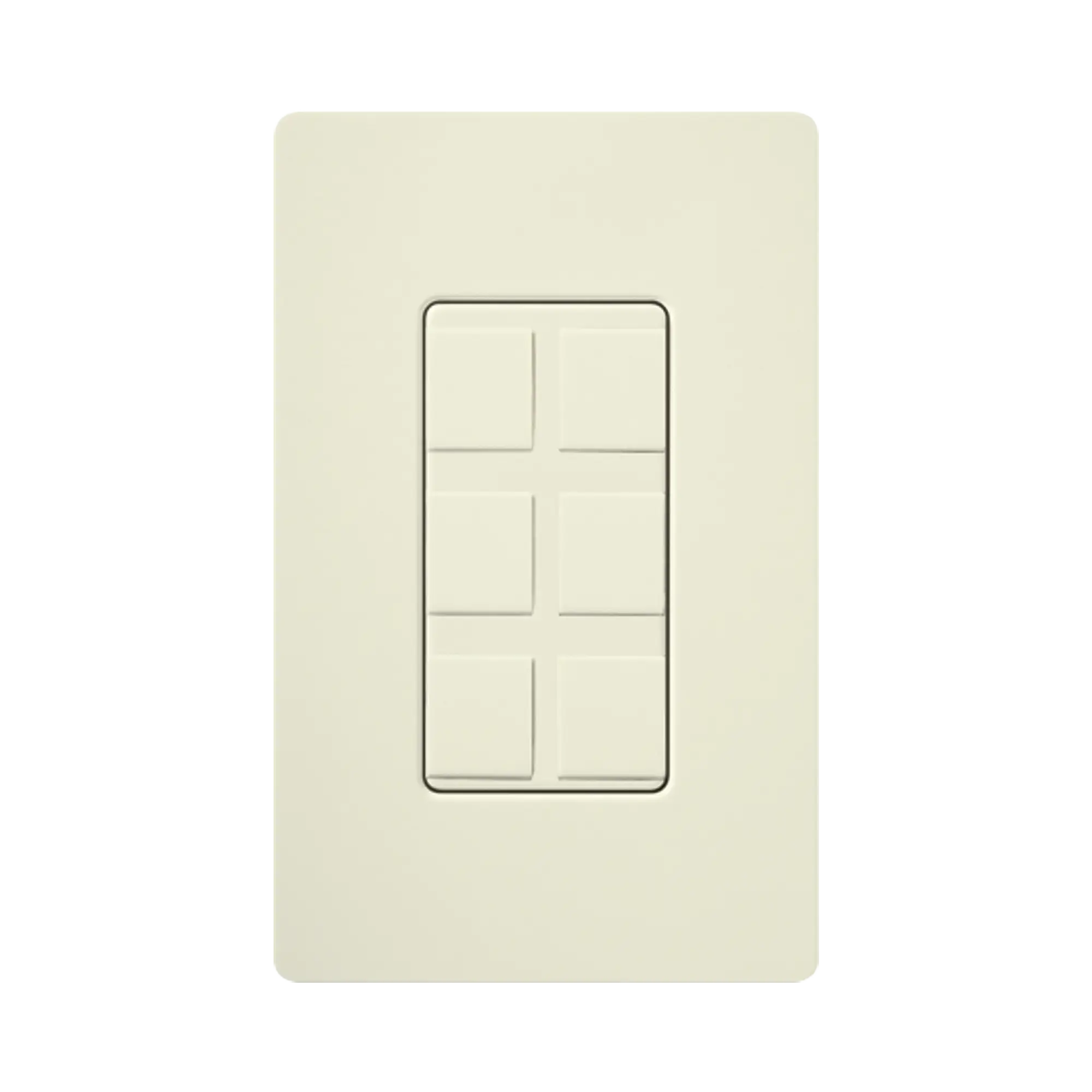 Caja de pared para varios contactos de red o tel, 6 mini espacios