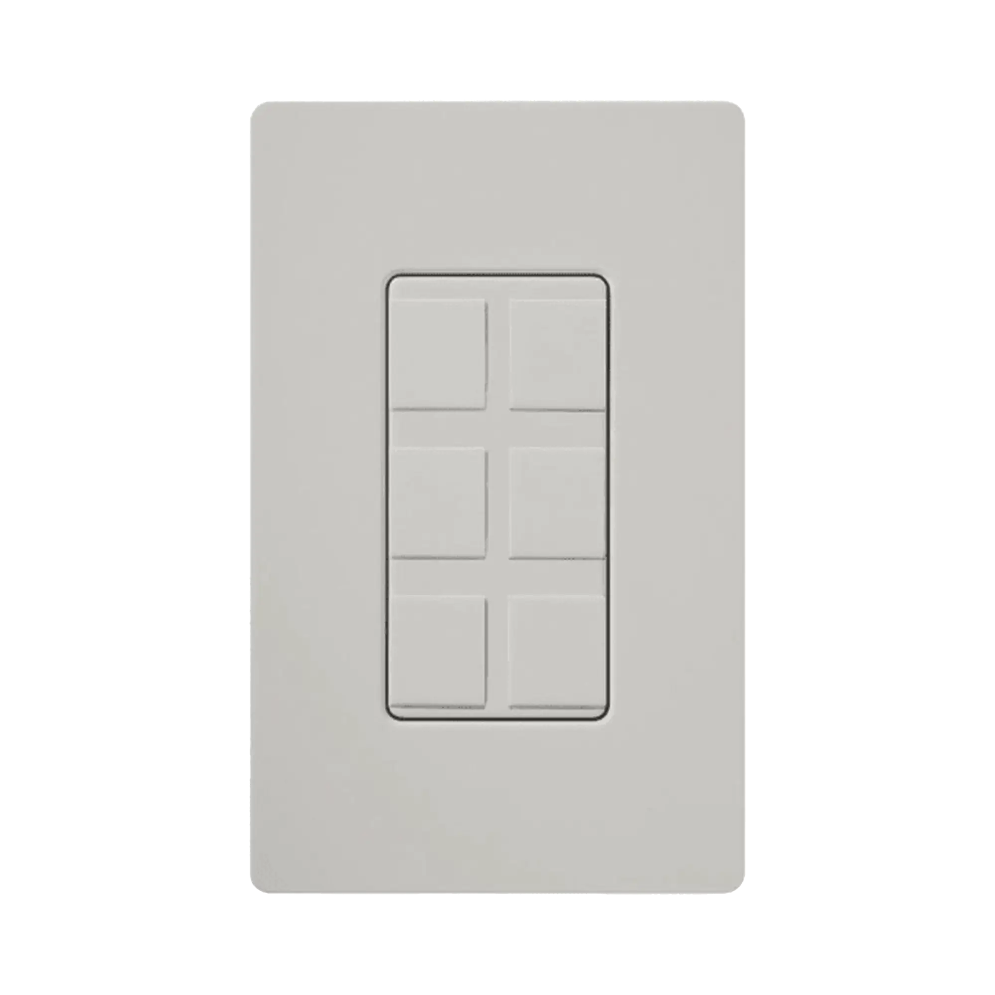 Caja de pared para varios contactos de red o tel, 6 mini espacios