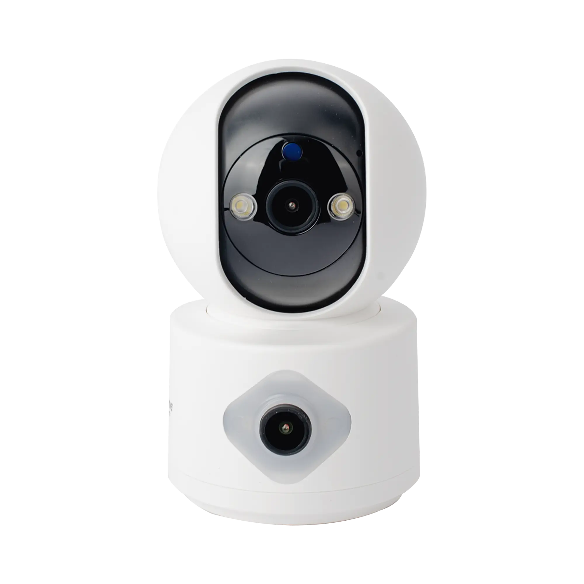 Camara doble lente 3mp| Wifi| autoseguimiento| Detección de movimiento| audio de 2 vias| almacenamiento hasta 128GB