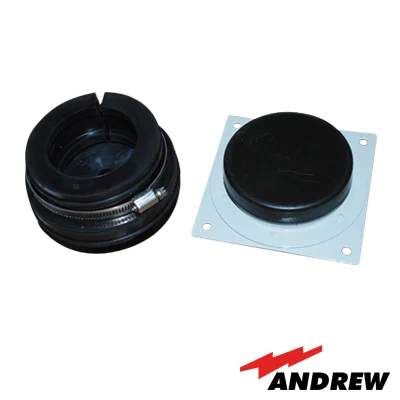 Placa y goma pasamuro para cable coaxial de 1/2″
