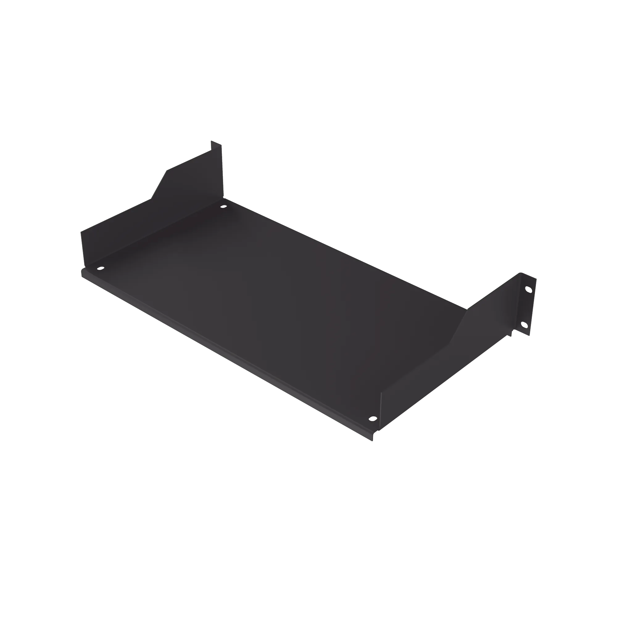 Charola para Rack de 19″ de 2 postes, 23.5 cm de Profundidad, 2 Unidades de rack