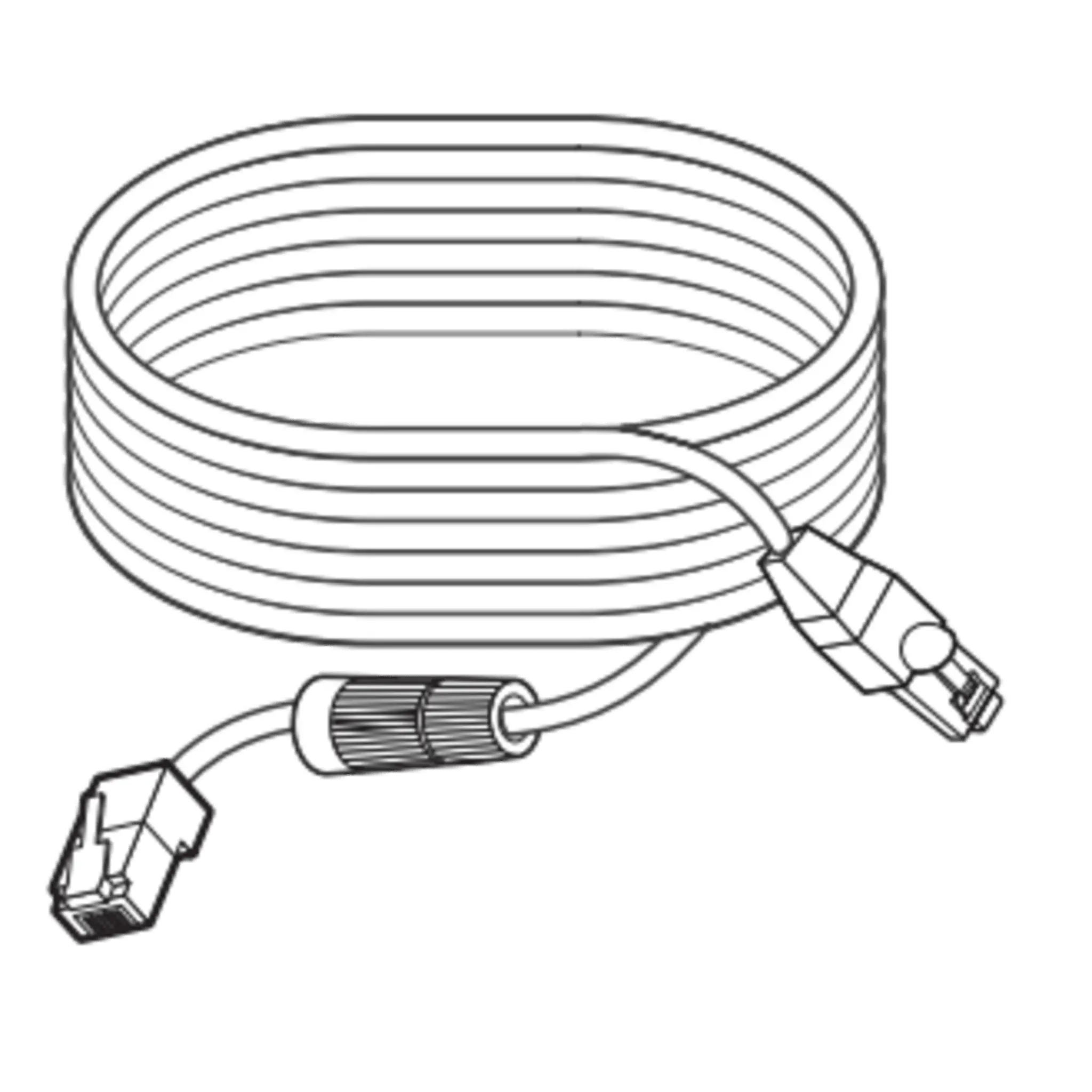 Cable extension de 15m para colocar lentes remotos compatible con camara PNM-9000QB Hanwha