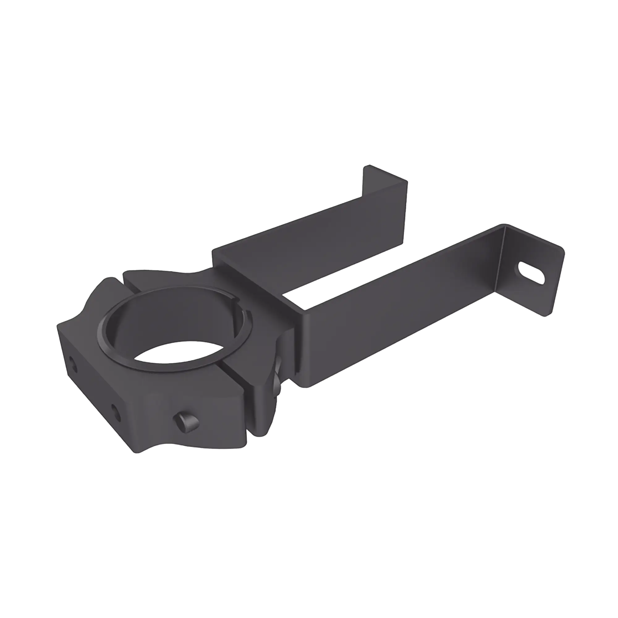 Soporte de pared con abrazadera para poste