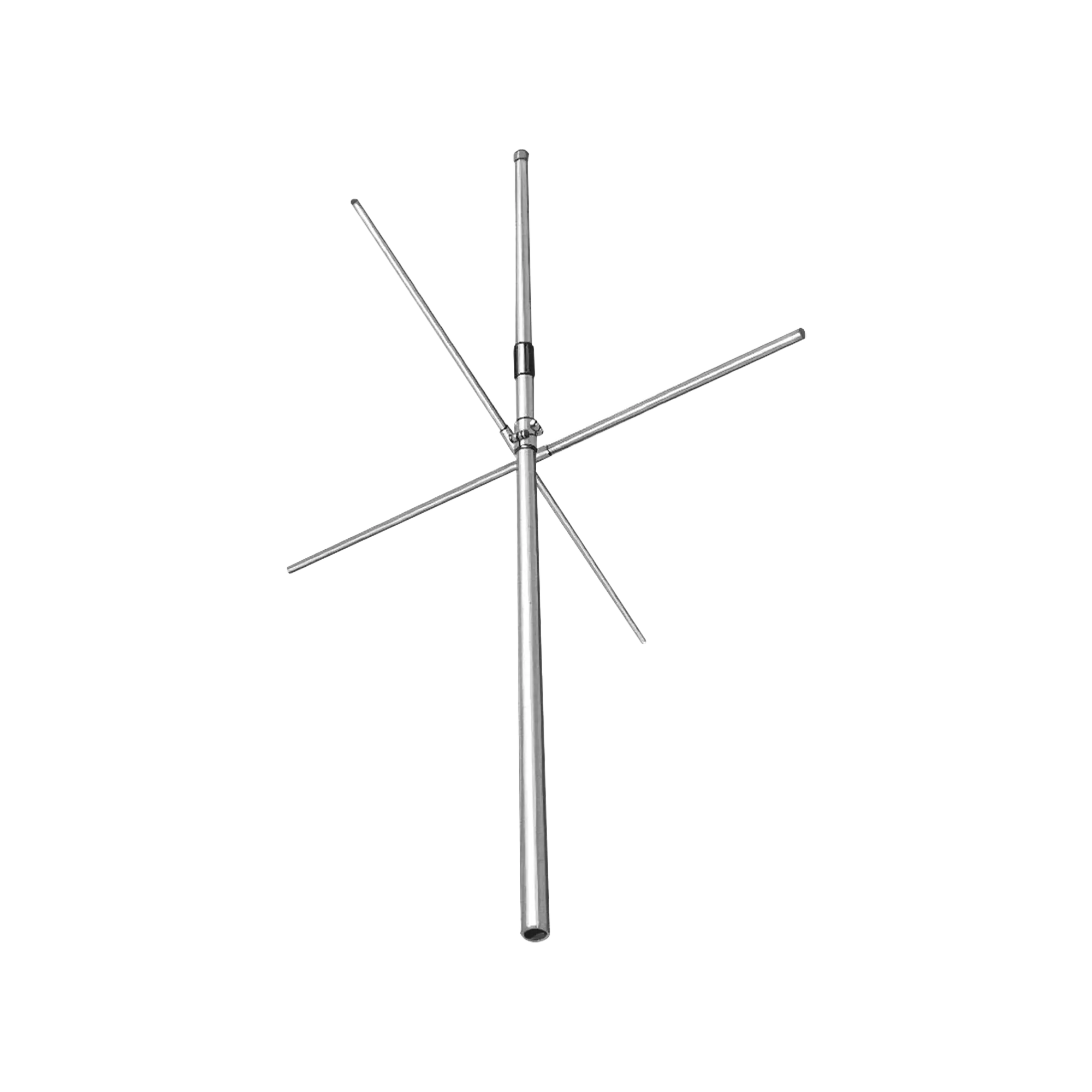 Antena Omni en Banda Aérea con Plano de Tierra, 118-138 MHz, 2.5 dBd, Ajustable el Ancho de Banda desde 1.6-2.1 %, 250 Watt, N Macho.