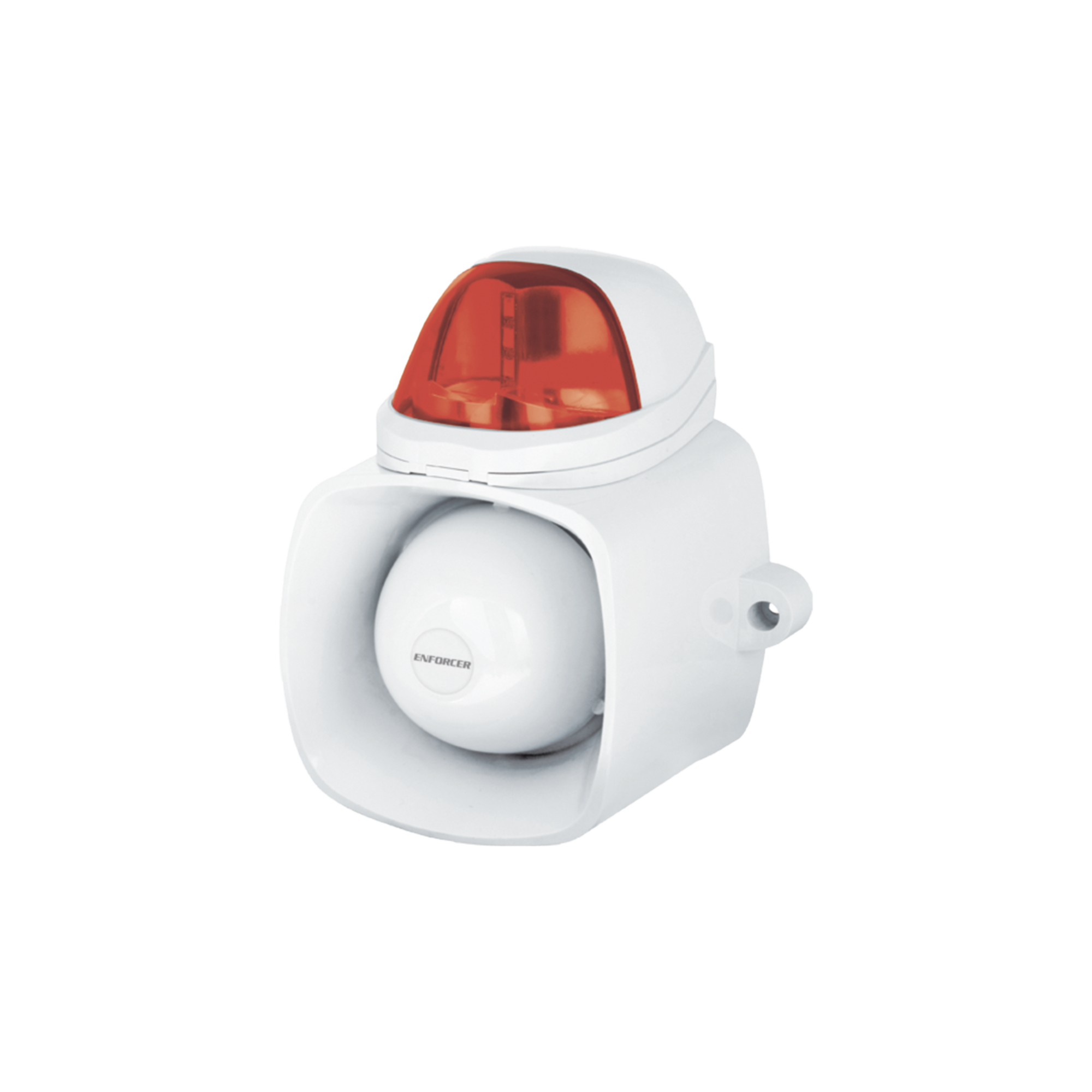 Sirena / Luz Estroboscópica Autónoma / Color Rojo 4 en 1 / IP65 / Uso Interior y Exterior / 12 Vcd / Múltiples Tipos de Notificación / Estroboscópica, de Sirena o de Audio /