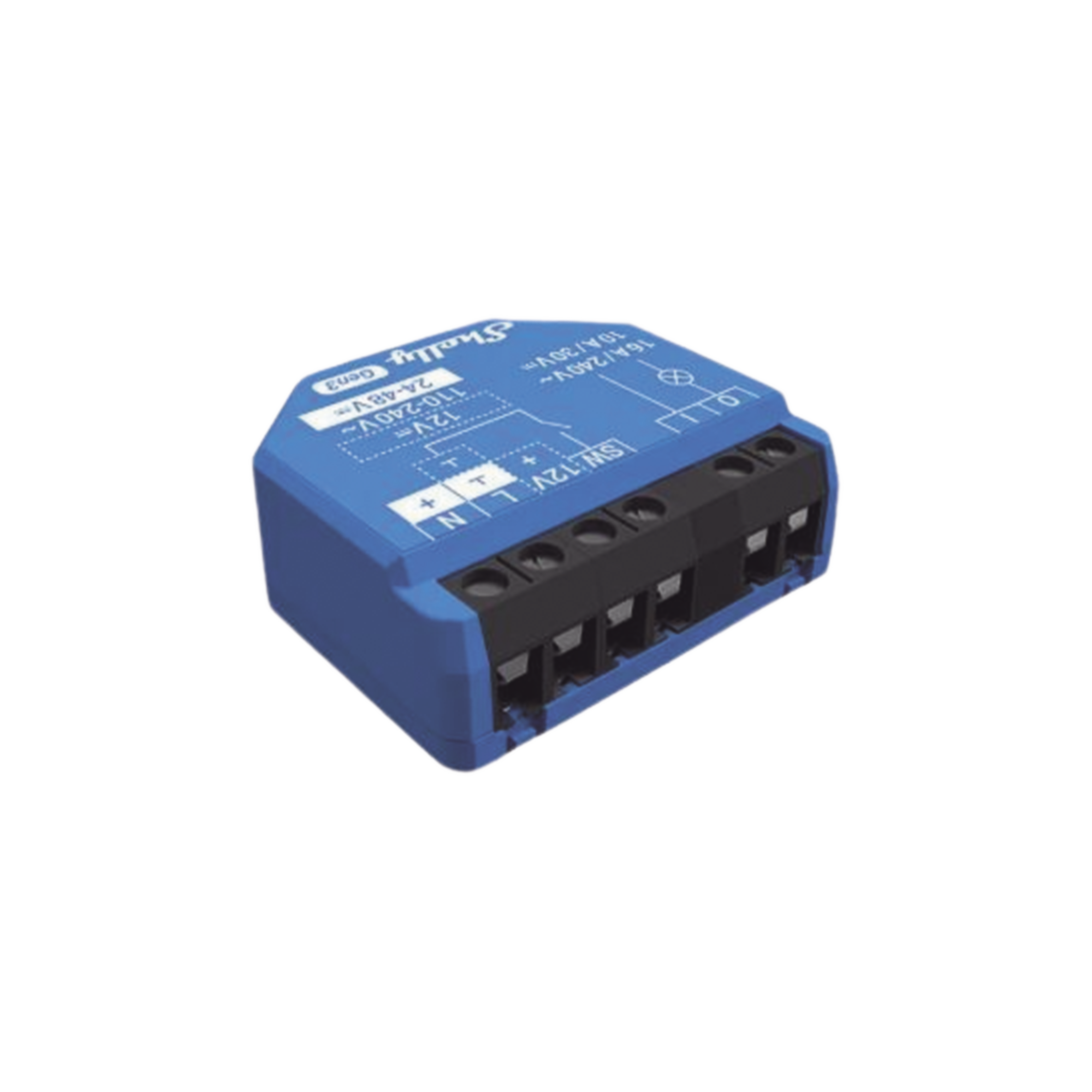 Relevador inalámbrico inteligente 16A, 110-230 V, 1  salida de contacto seco, compatible con asistente de voz Alexa, Google Home