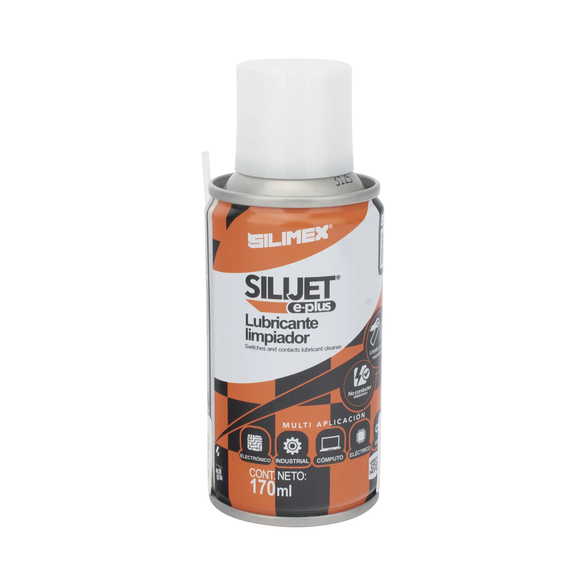 Limpiador lubricante en aerosol dieléctrico, protege mecanismos, circuitos, sensores, ventiladores, 170 ml.