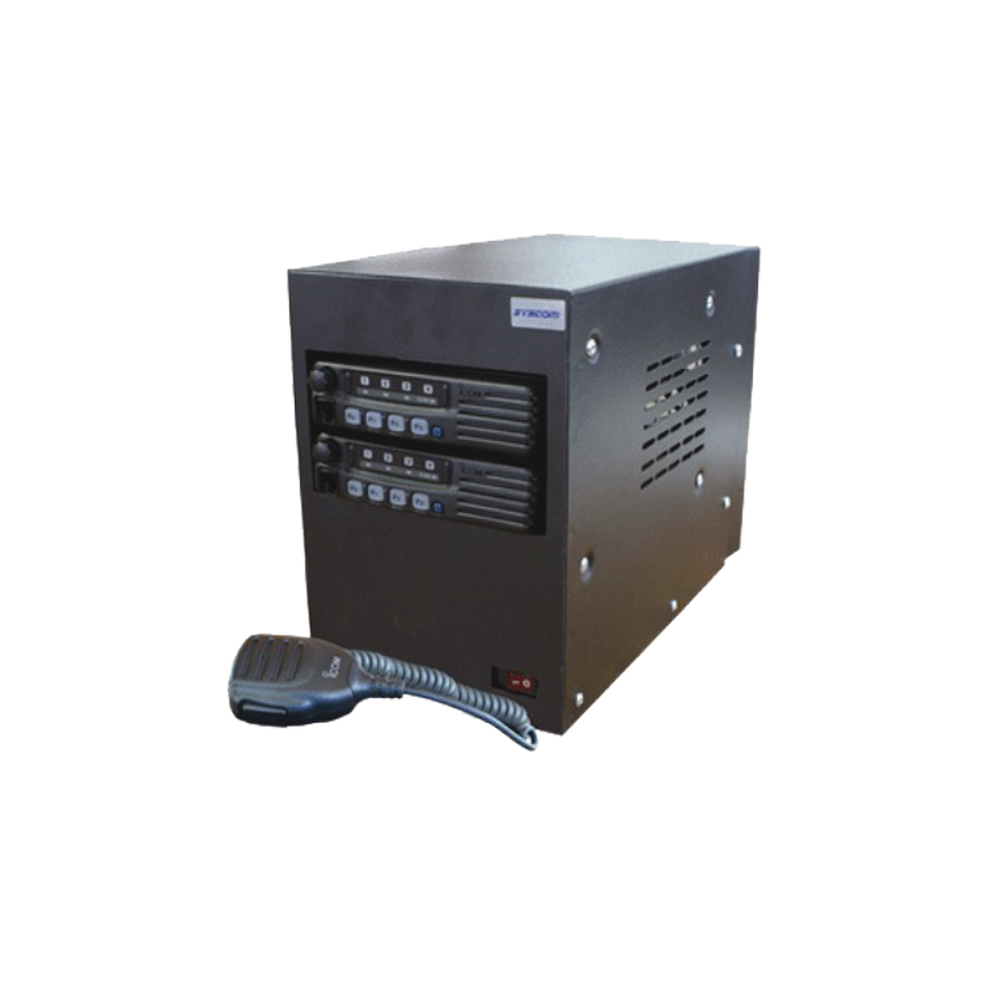 Repetidor UHF con IC-F221SM en 440-490 MHz, 8 canales y MDC-1200.