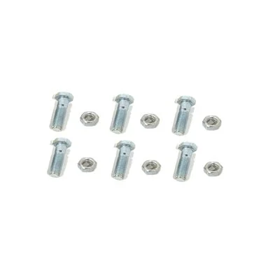 Juego de 6 Tornillos y tuercas de acero inoxidable de 3/4” x 2 1/2.