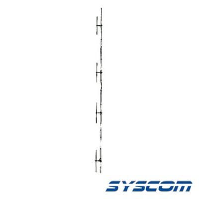 Antena Base UHF, de 4 Dipolos, Rango de Frecuencia 450 – 470 MHz.