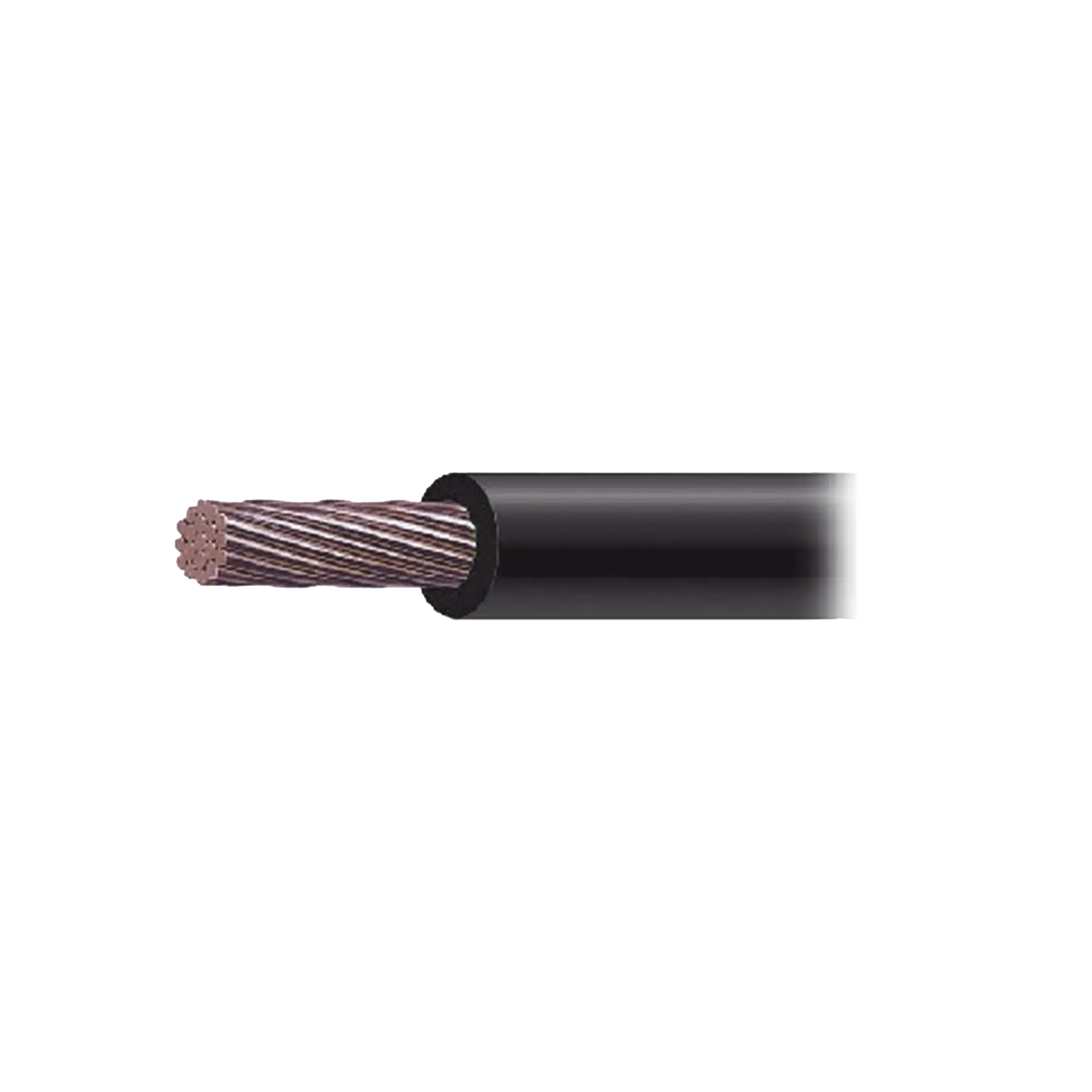 Cable Eléctrico de Cobre Recubierto THW-LS Calibre 2/0 AWG 19 Hilos Color Negro (1,000 metros).