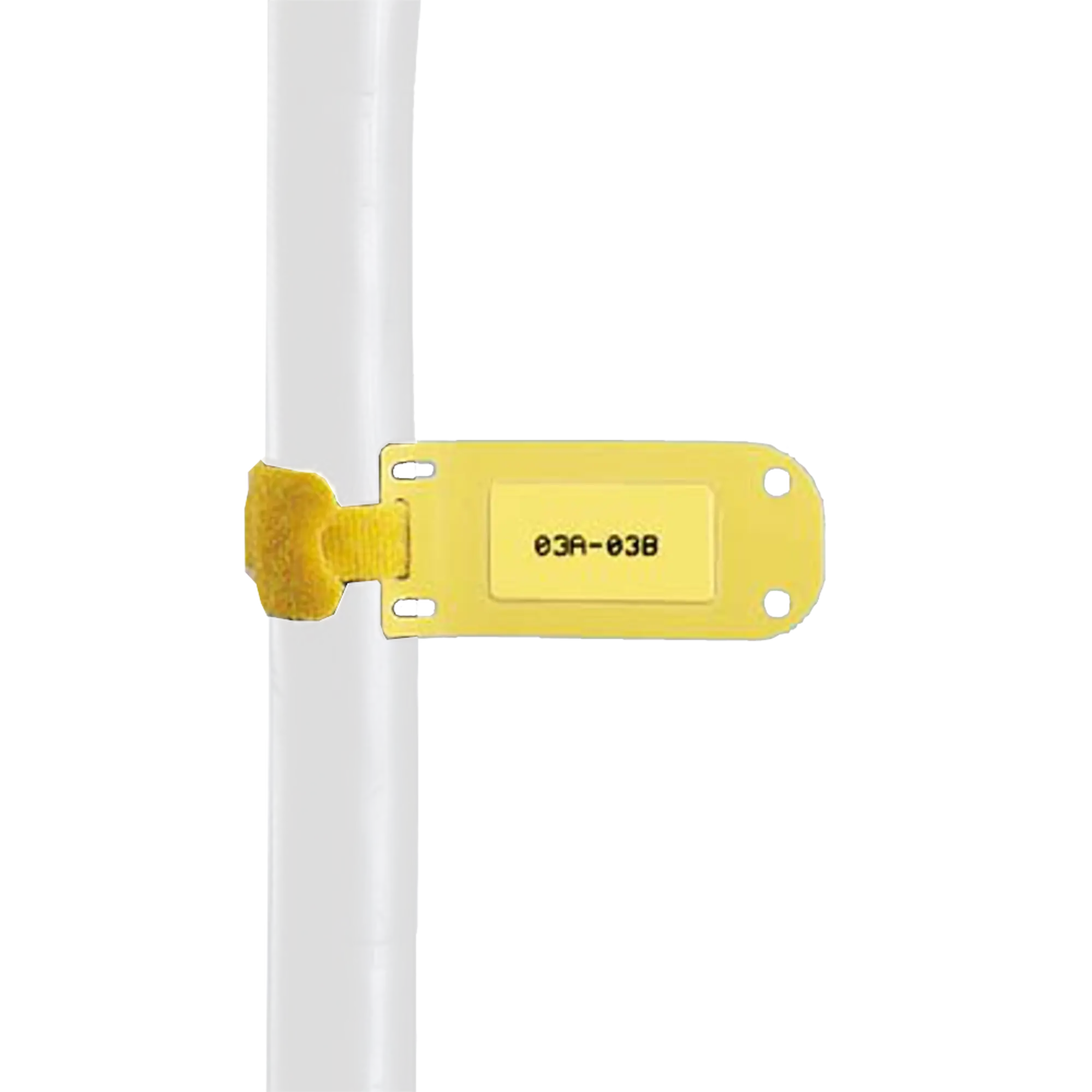 Paquete de 25 Marcadores de Identificación Autolaminados, de 33.3 x 76.2 mm, Uso Interior/Exterior, Color Amarillo