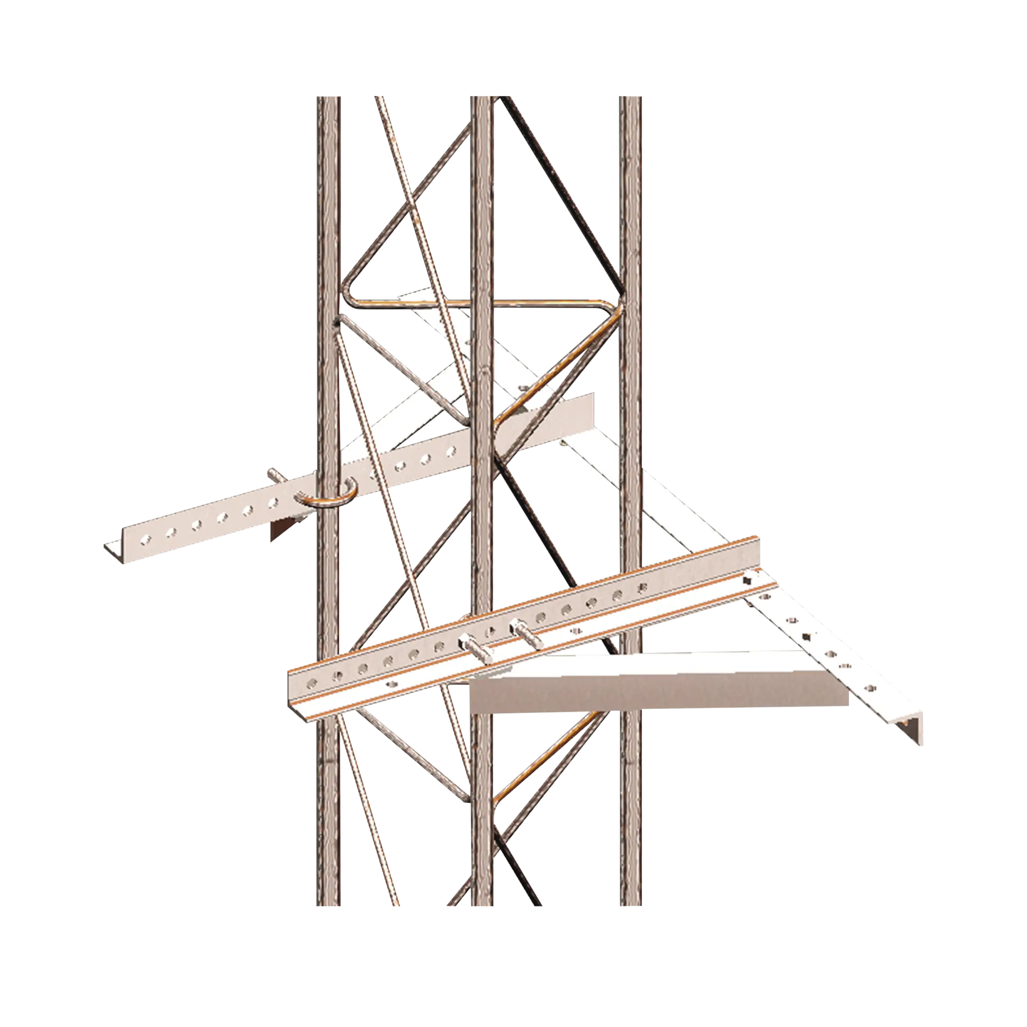 MONTAJE SUJETADOR A/PARED P/TRAMO STZ30G/35G/45G GALV. INM. E/CAL.