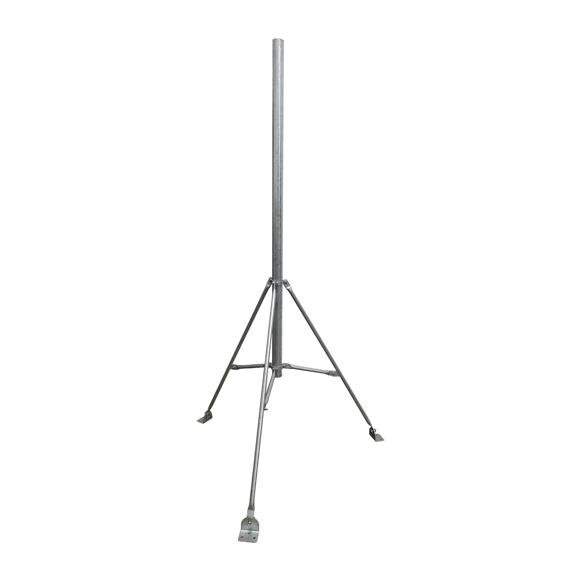 Tripie de con tubo de 2″ para alcanzar 3 metros. Acero Galvanizado en Caliente.
