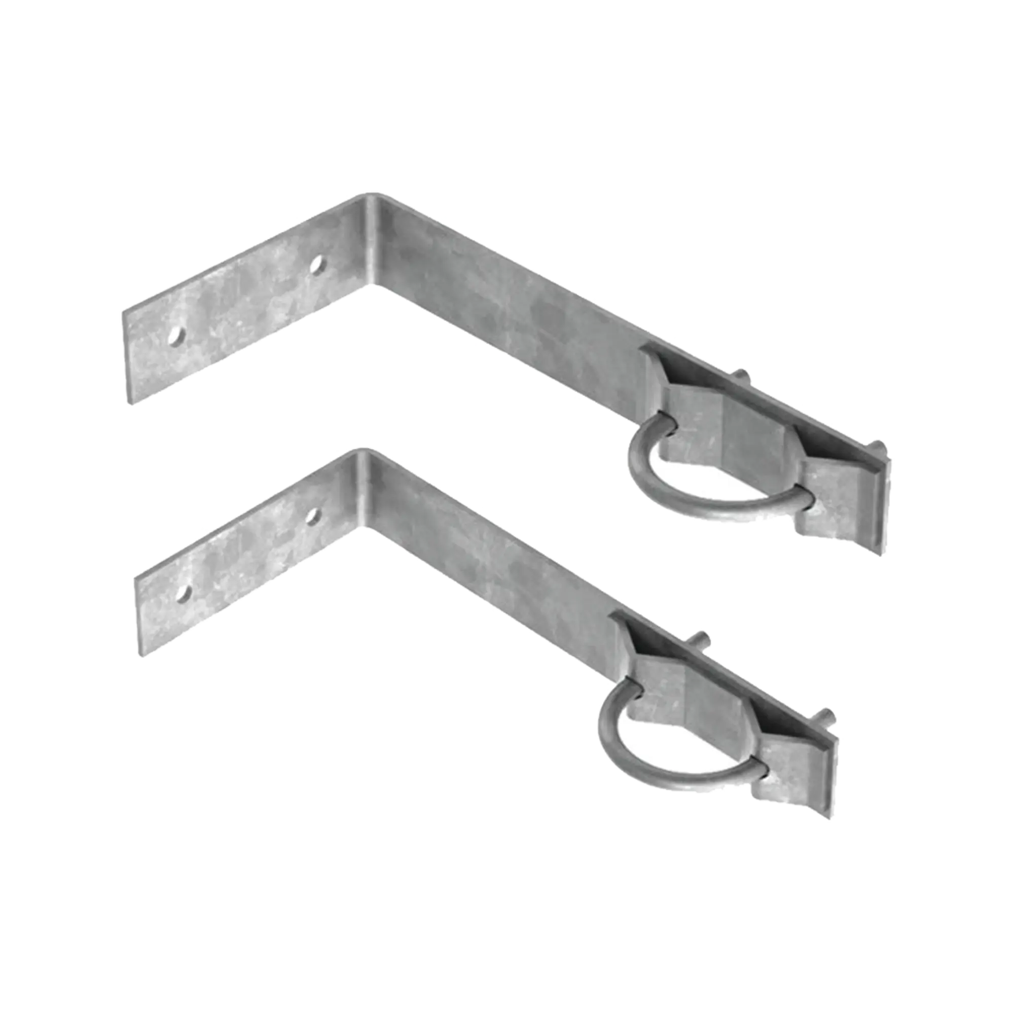 Juego de 2 Herrajes de Pared para Sujeción de Mástil (1-1/4″ a 2″)