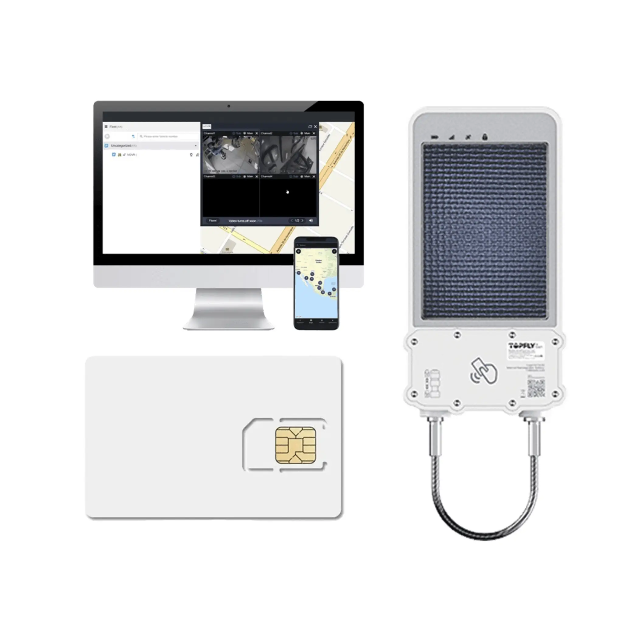 kIT Cerradura Inteligente GPS con Energía Solar / SolarGuardX 100 / Seguimiento de Activos LTE Cat-M1 / Desbloqueo por RFID BLE OTA / Impermeable IP67 / Detección de Movimiento / Batería 14400mAh / + EPCOMGPSANUAL + SIM500MB2Y