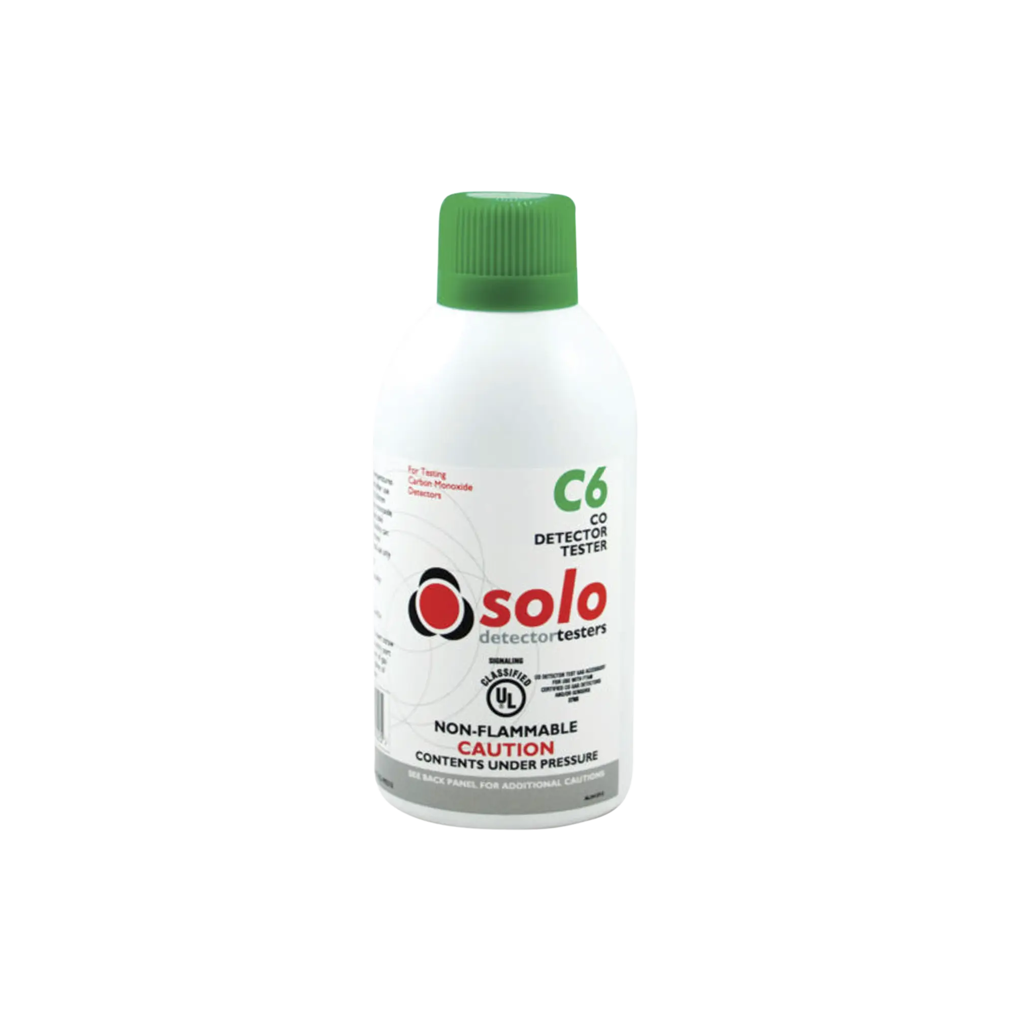 Lata De Gas De Monóxido De Carbono (CO) Genuino Para Prueba De Detectores De CO, Uso Manual o En Dispensadores SOLO-330/SOLO-332, Listado UL