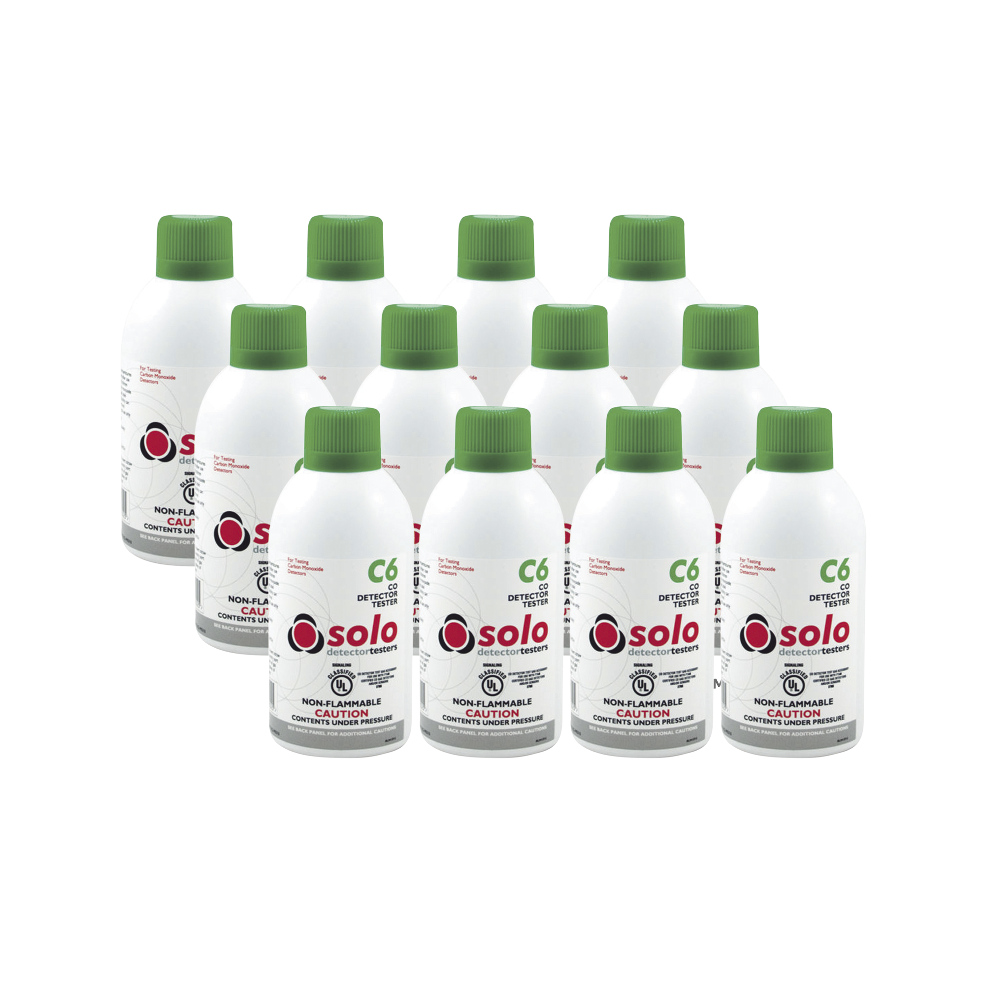 Paquete De 12 Latas De Gas Genuino De Monóxido De Carbono CO De Uso Manual o Dispensadores SOLO-330/SOLO-332