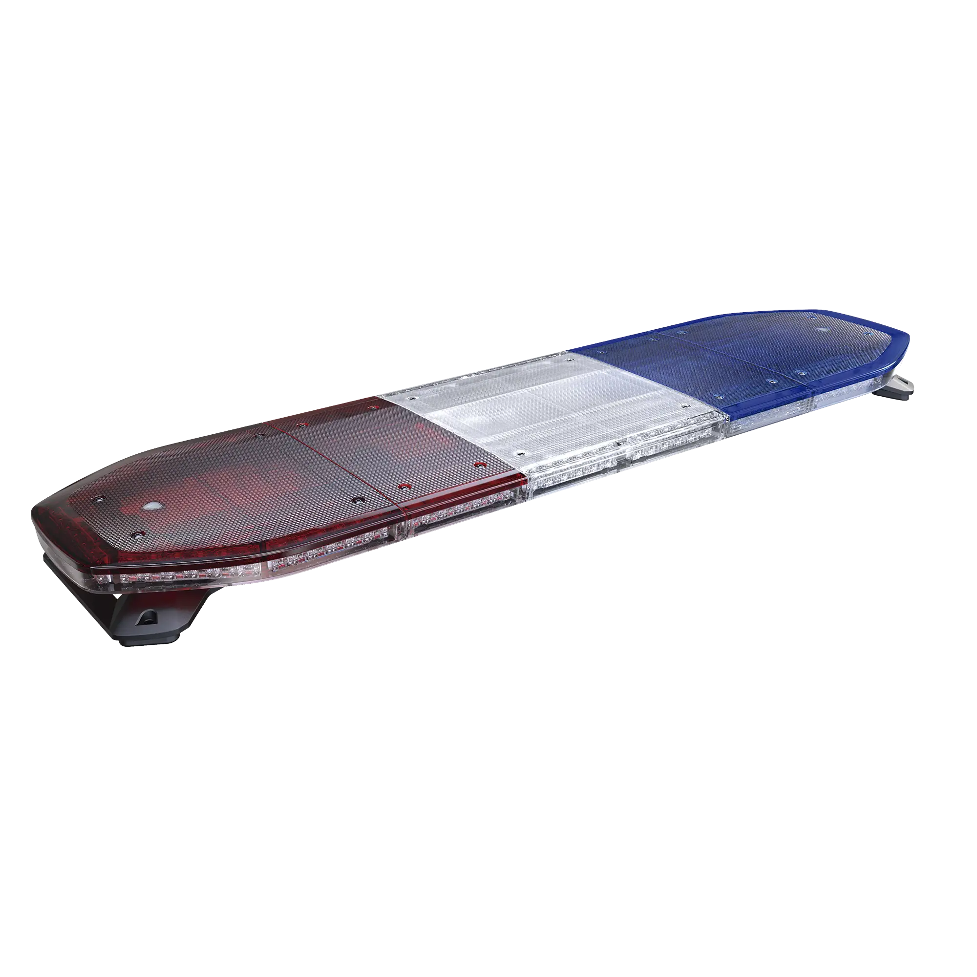 Barra de luces LED de 48″, 216 LED, Dual Color, Programable, Rojo/Azul/Ámbar/Claro, Ideal para Equipar Unidades de Seguridad Publica con Domos Rojo, Claro y Azul
