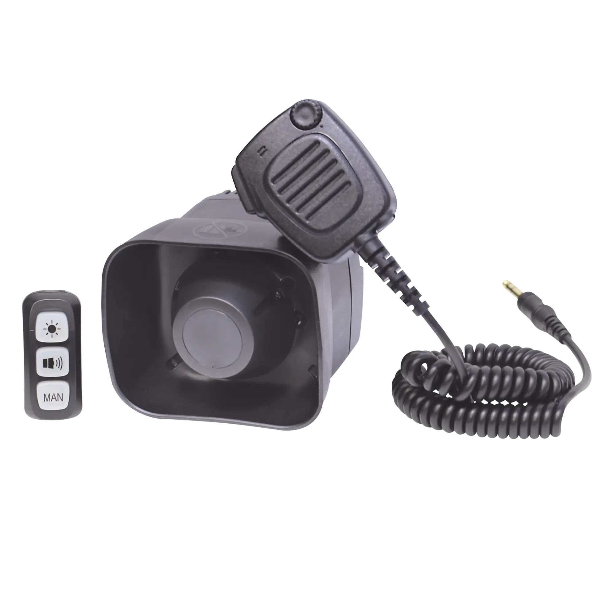 Sirena/Bocina Compacta Para Motocicleta de 30 Watts, Incluye Controlador y Microfono