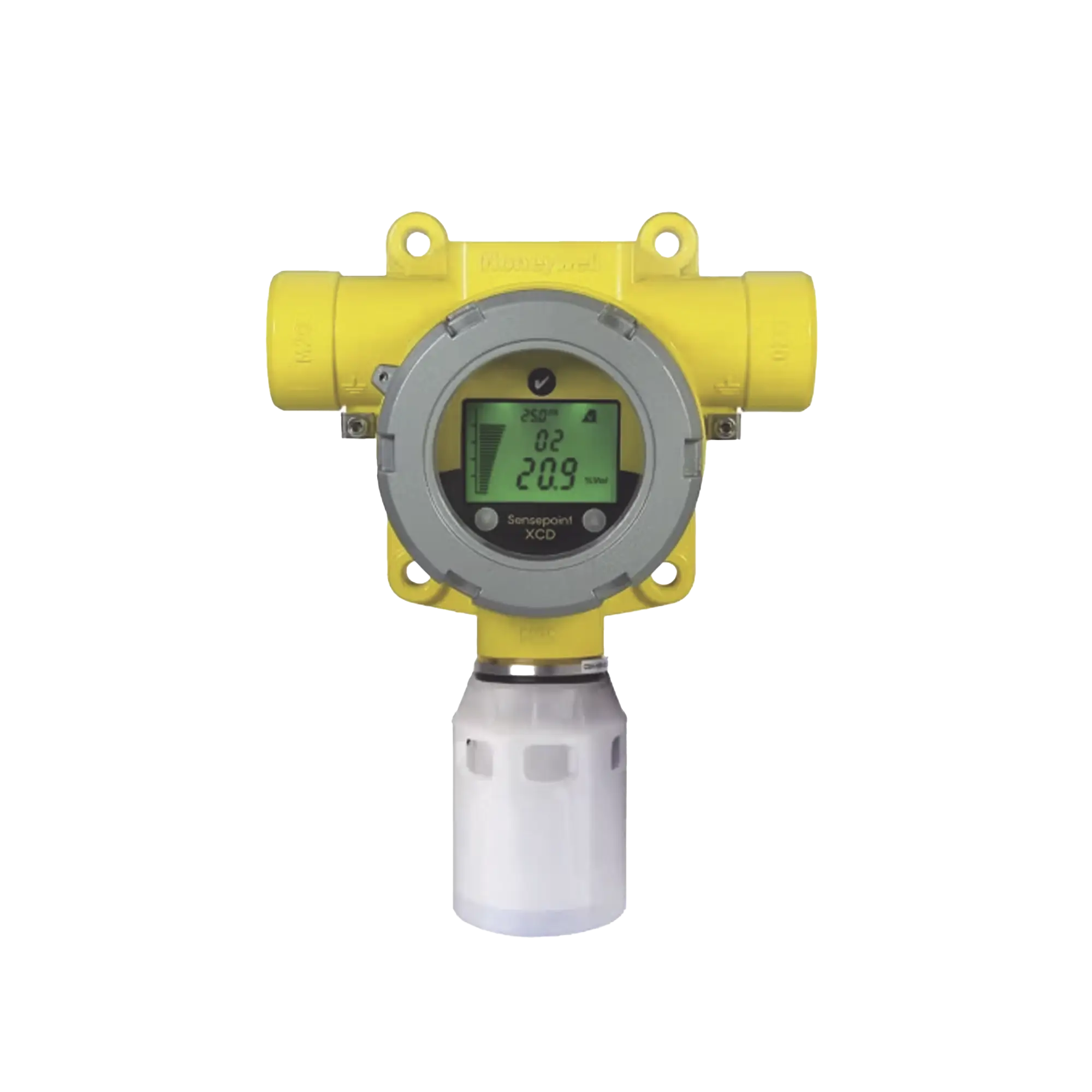 Detector Industrial De Gas, Con Sensor Infrarrojo De Dióxido De Carbono (CO2) 0 a 2,0 % v/v, Salida 4-20 mA, Certificación UL/c-UL/INMETRO, Entradas 2×3/4″ NPT, Carcasa Pintado De Aluminio Grado Marino, Protección Contra Intemper