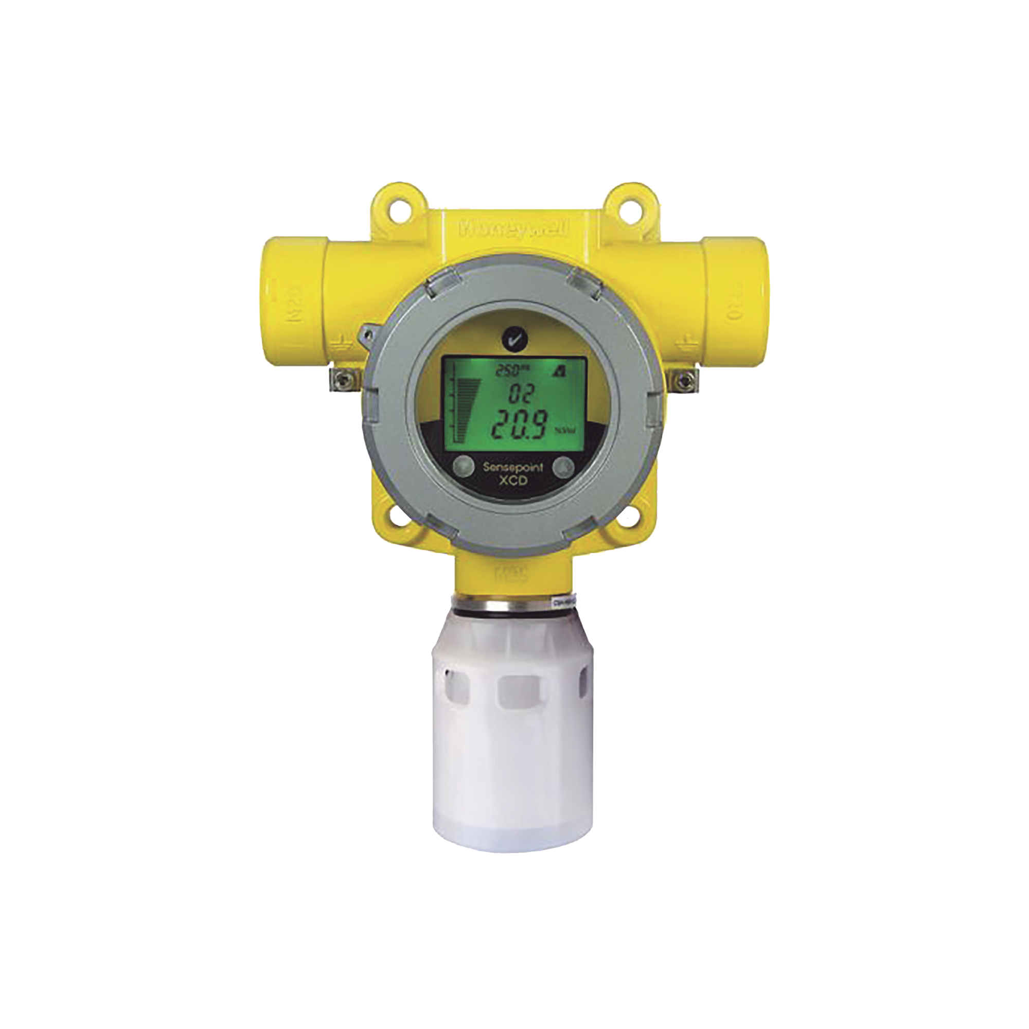 Detector Industrial De Gas, Con Sensor EC De Hidrogeno (H2) 0-1000 ppm, Salida 4-20 mA, Certificación UL/c-UL/INMETRO, Entradas 2×3/4″ NPT, Carcasa Pintado De Aluminio Grado Marino, Protección Contra Intemperie De Nailon