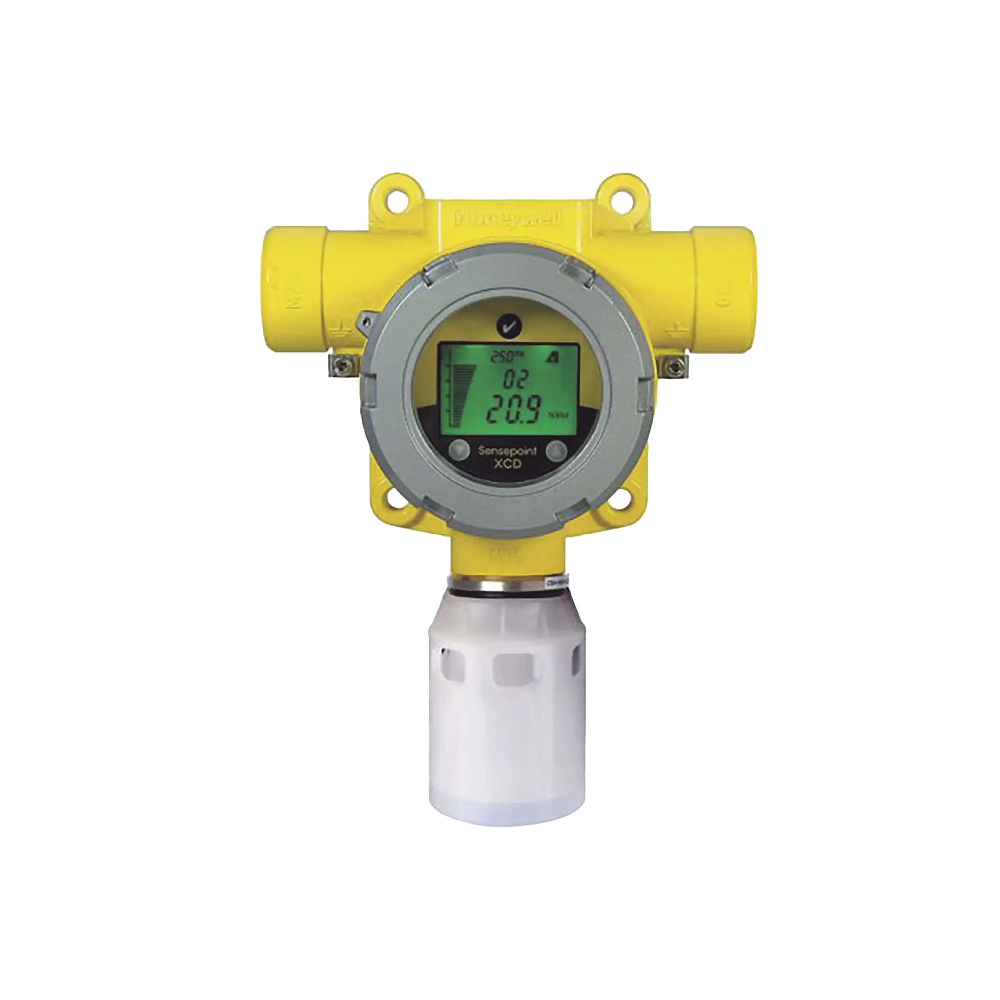 Detector Industrial De Gas, Con Sensor EC De Sulfuro De Hidrógeno (H2S) De 0 a 50 ppm, Salida 4-20 mA, Certificación UL/c-UL/INMETRO, Entradas 2×3/4″ NPT, Carcasa Pintado De Aluminio Grado Marino, Protección Contra Intemperie De