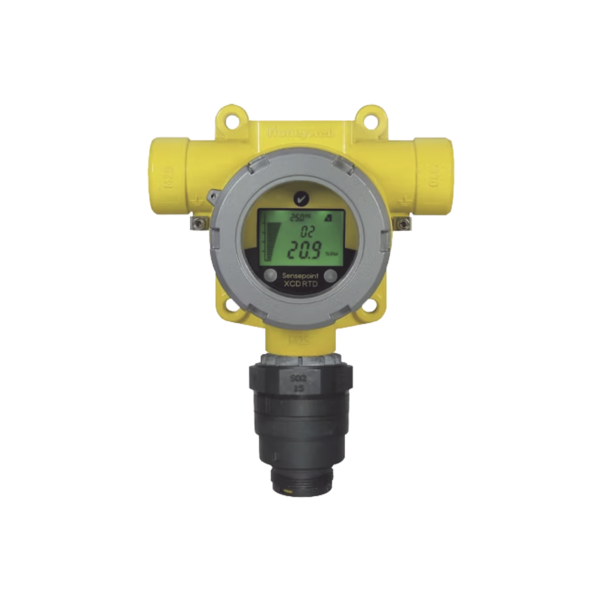 Detector Industrial Con Sensor Remoto Para Cloro (CI2), 0-5 PPM, Modbus, Salida 4-20 mA, 3 Relays, Carcasa De Aluminio Grado Marino, Serie Sensepoint XCD RTD