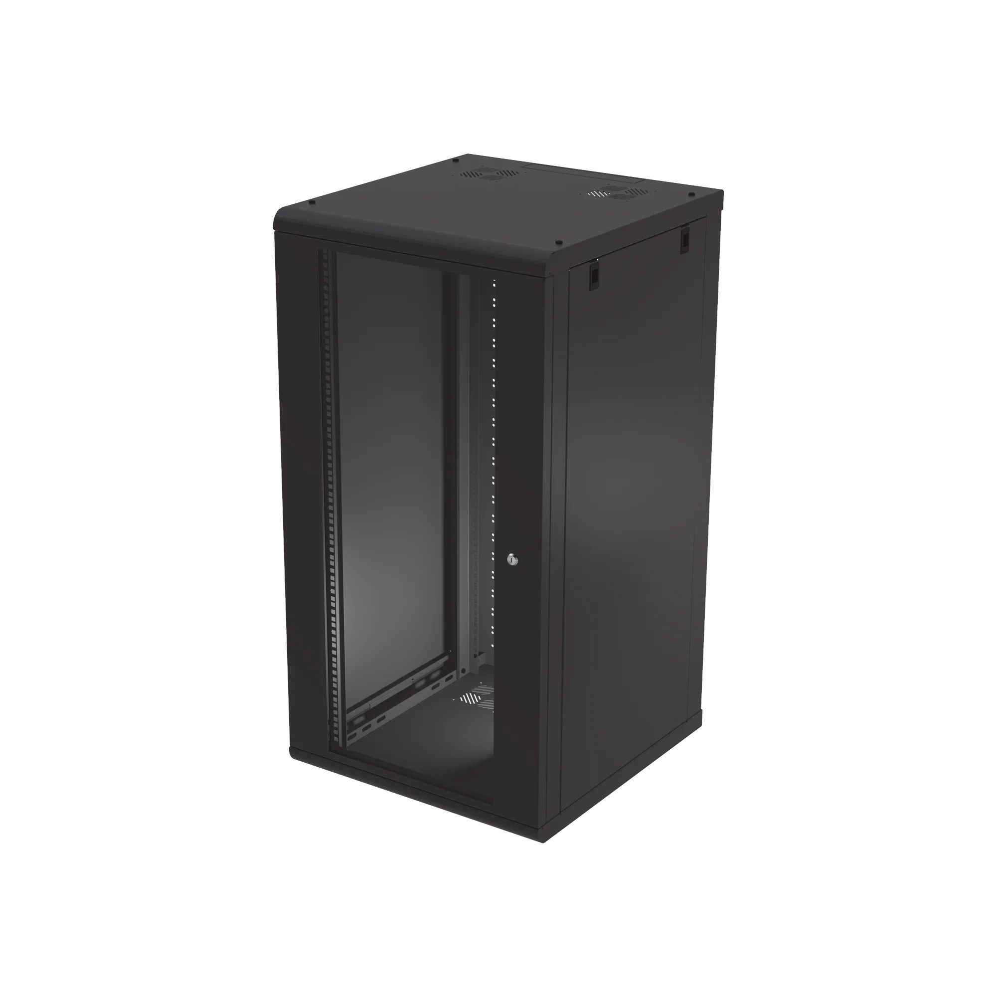 Gabinete de Pared 24U de 635 mm de Profundidad, Rack de 19 pulgadas en Acero Reforzado: Compacto y Resistente para Soluciones Profesionales