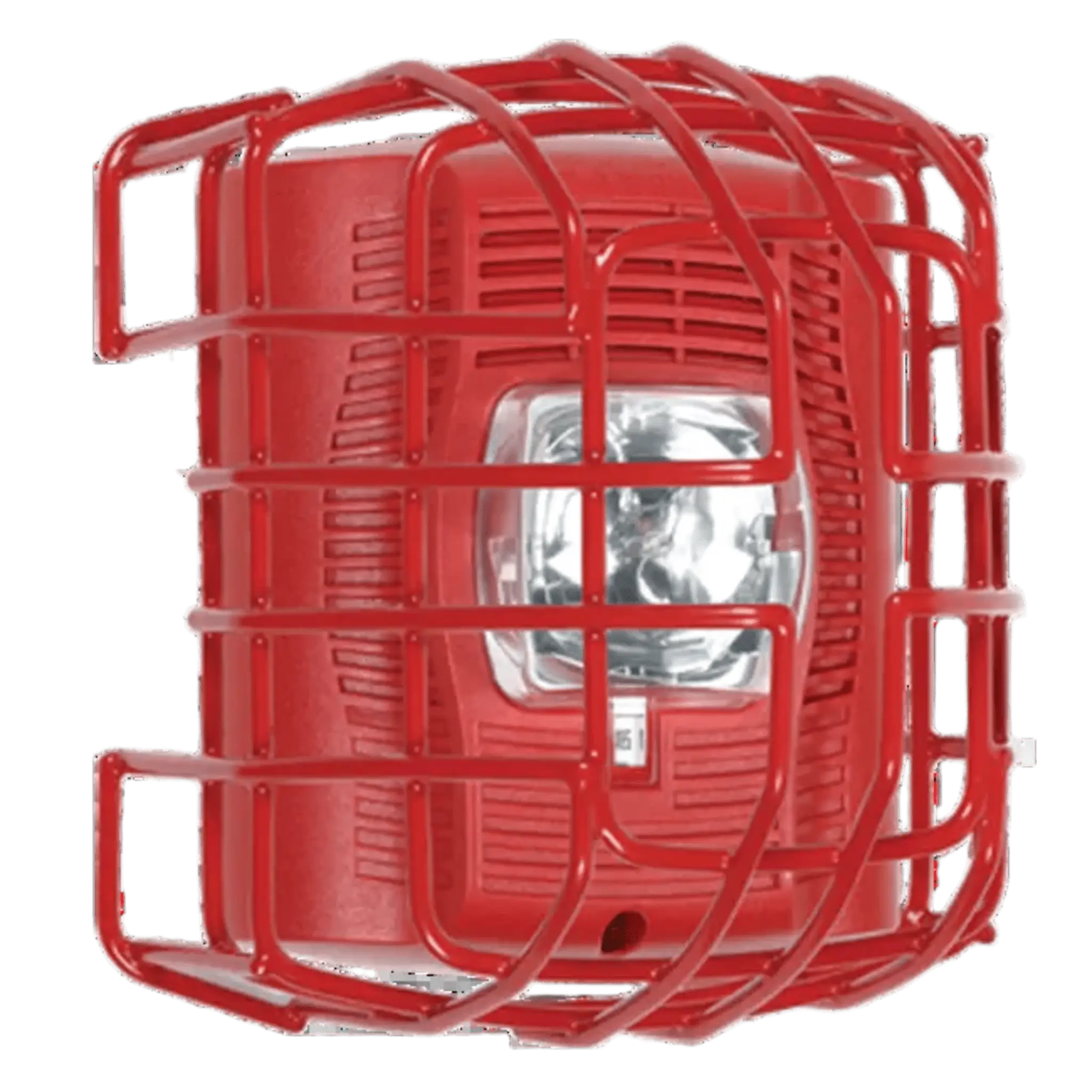 Protector De Rejilla Anti Vandalismo Y Golpes Accidentales, Color Rojo, Para Sirenas/Estrobos/Bocinas System Sensor, Montaje En Superficie, 7.49″Altox6.74″Anchox6.09″Profundidad